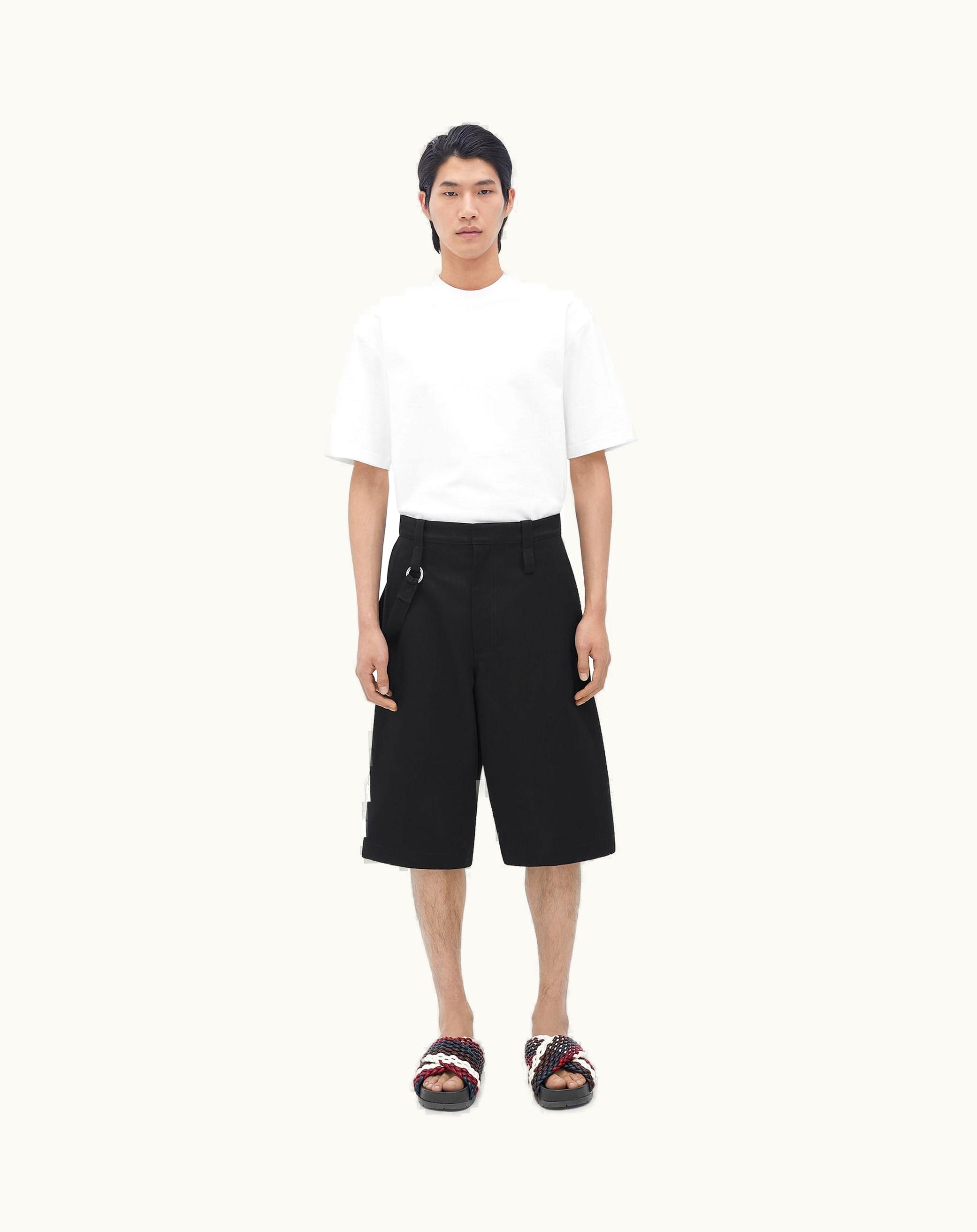 Bottega Veneta Bottega Veneta Men's Cotton Twill Shorts In Black