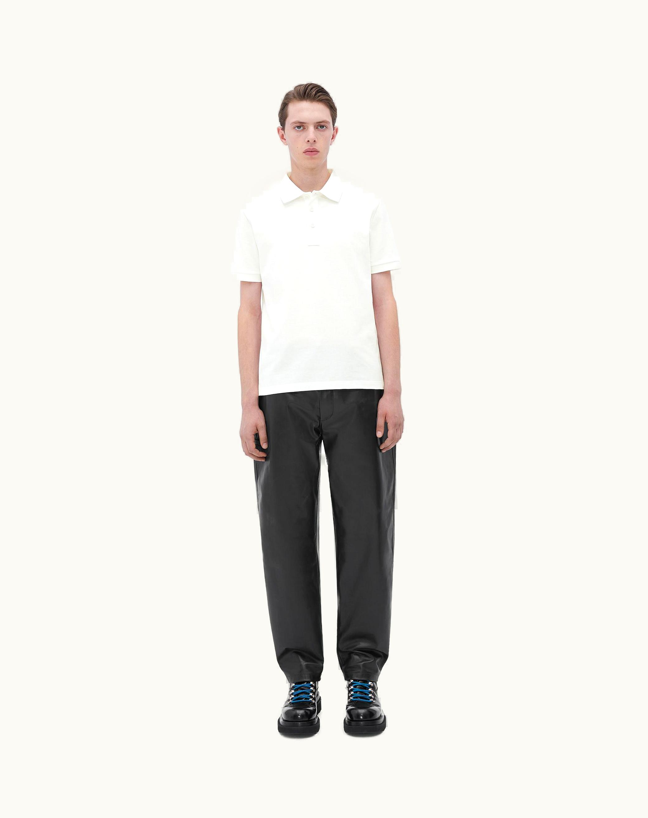Bottega Veneta Bottega Veneta Men's Cotton Piquet Jersey Polo In Chalk