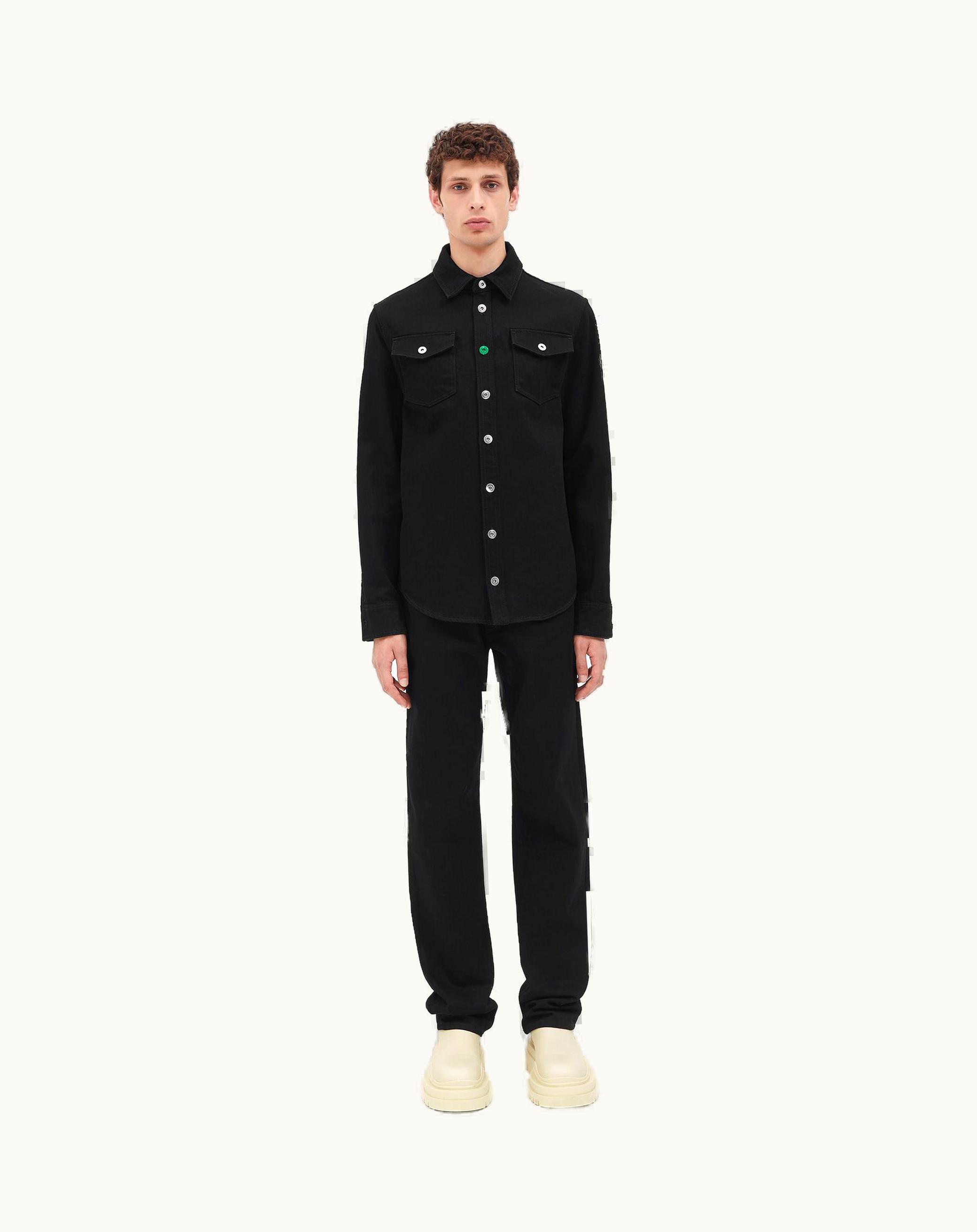 Bottega Veneta Bottega Veneta Men's Black Denim Shirt In Black