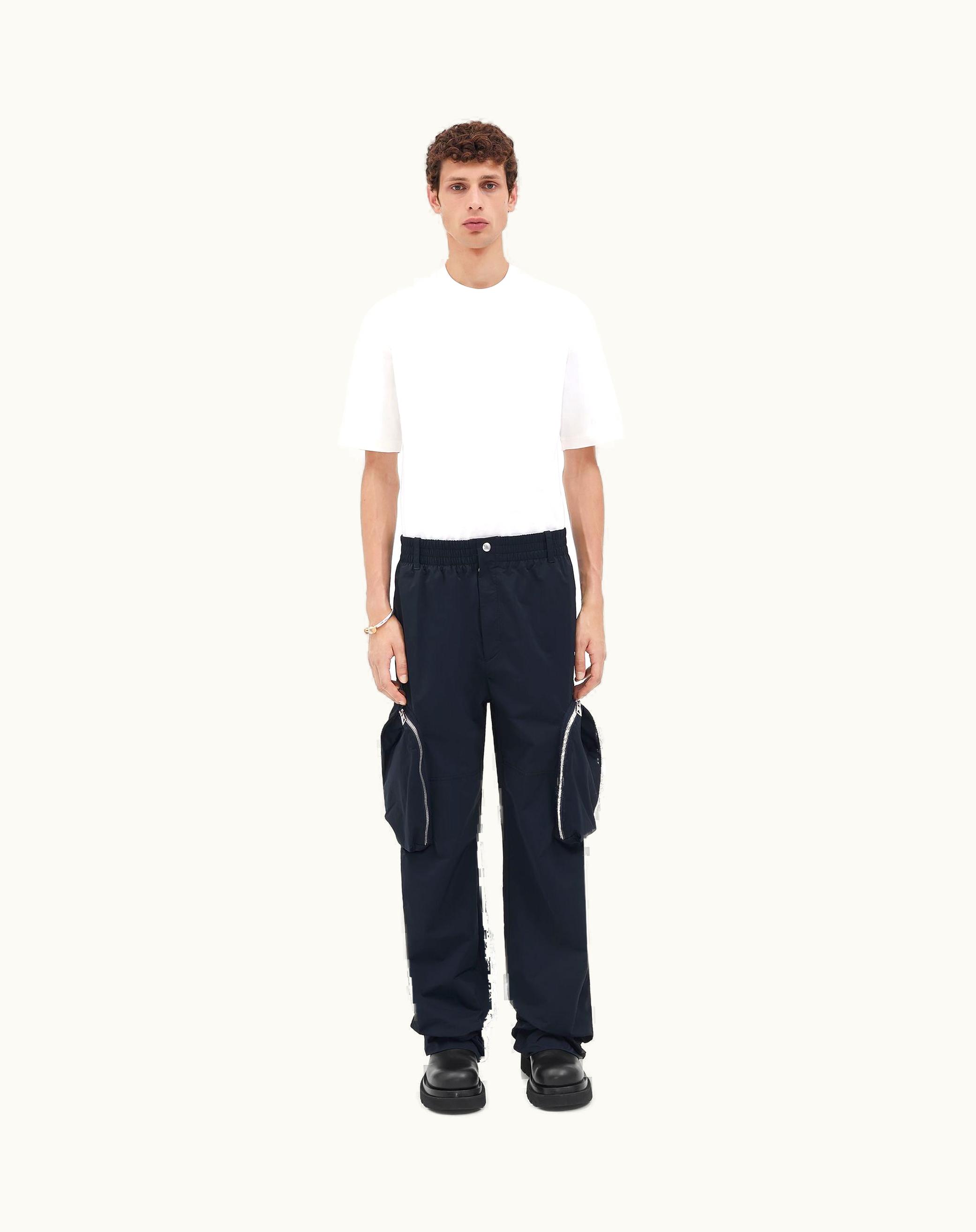 Bottega Veneta Bottega Veneta Men's Nylon Cargo Trousers In Dark Navy