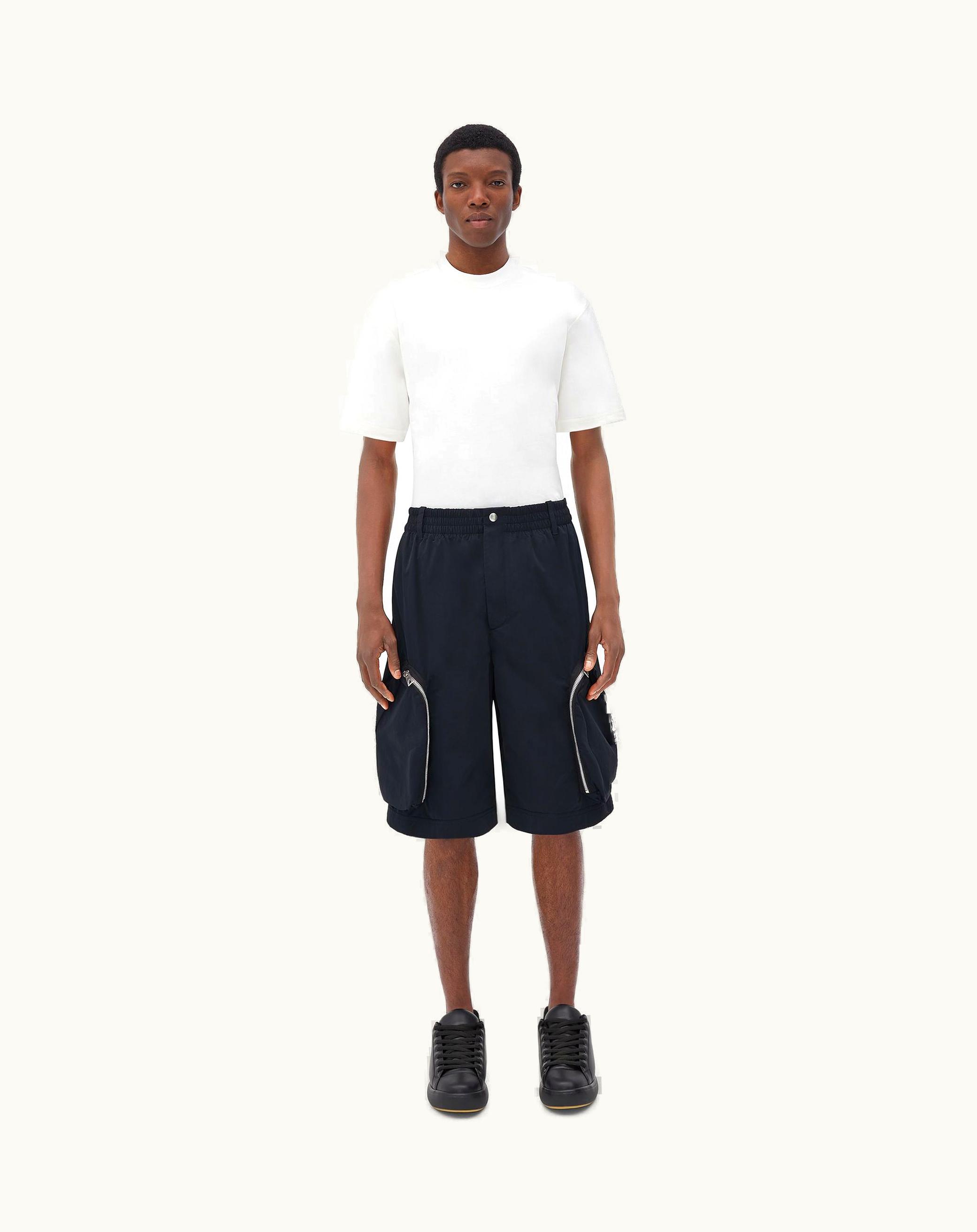 Bottega Veneta Bottega Veneta Men's Nylon Cargo Shorts In Dark Navy