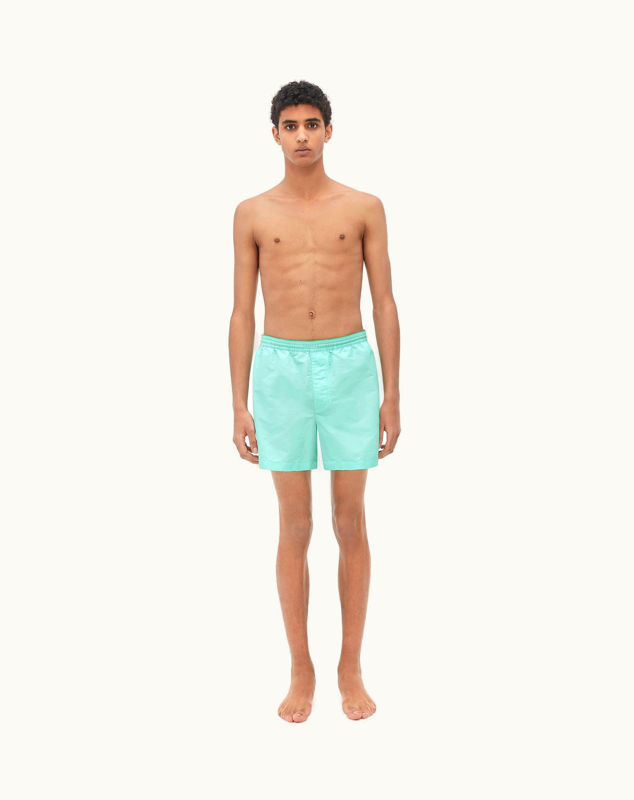 Bottega Veneta Bottega Veneta Men's Polyester Swim Shorts In Celadon
