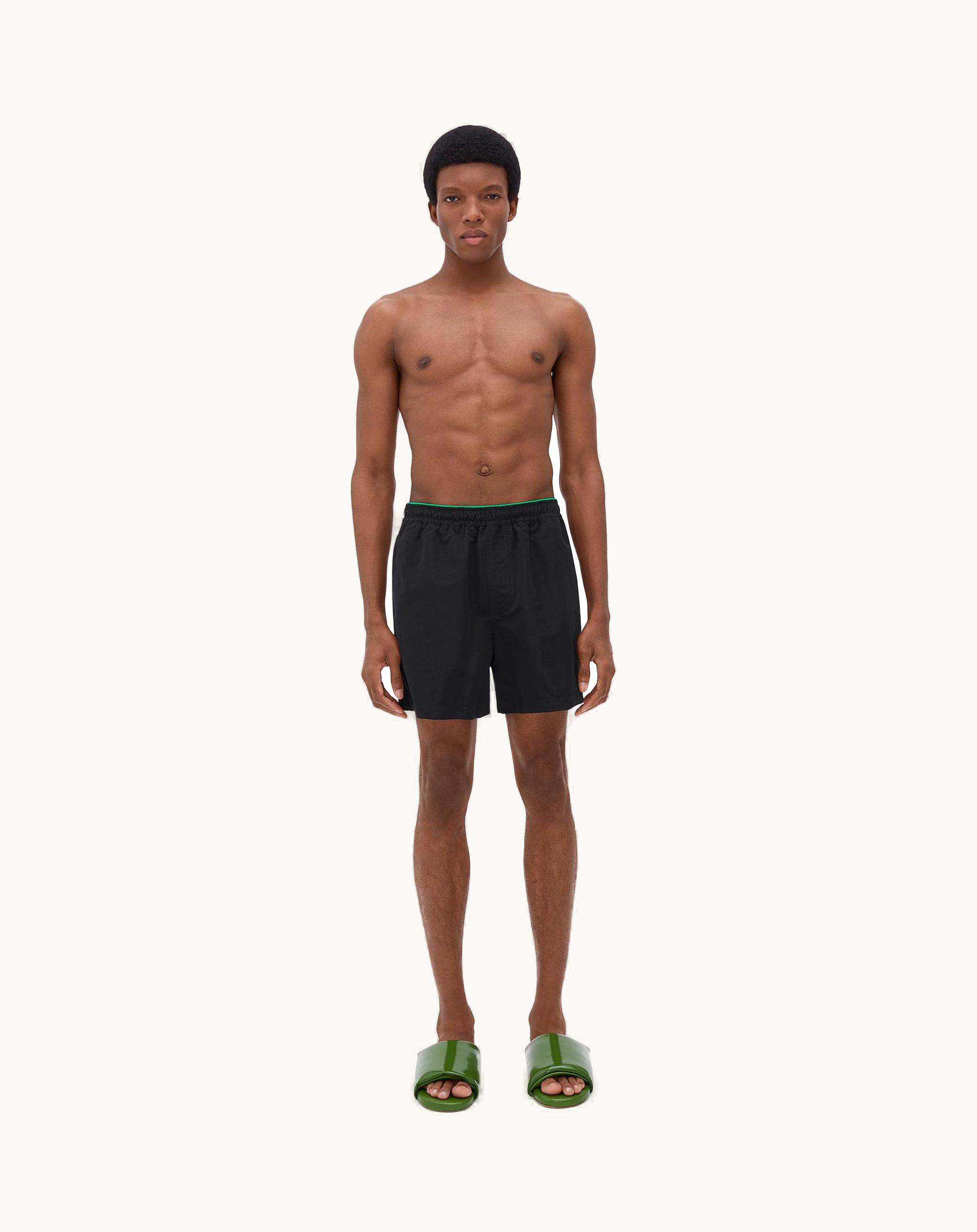 Bottega Veneta Bottega Veneta Men's Nylon Swim Shorts In Black