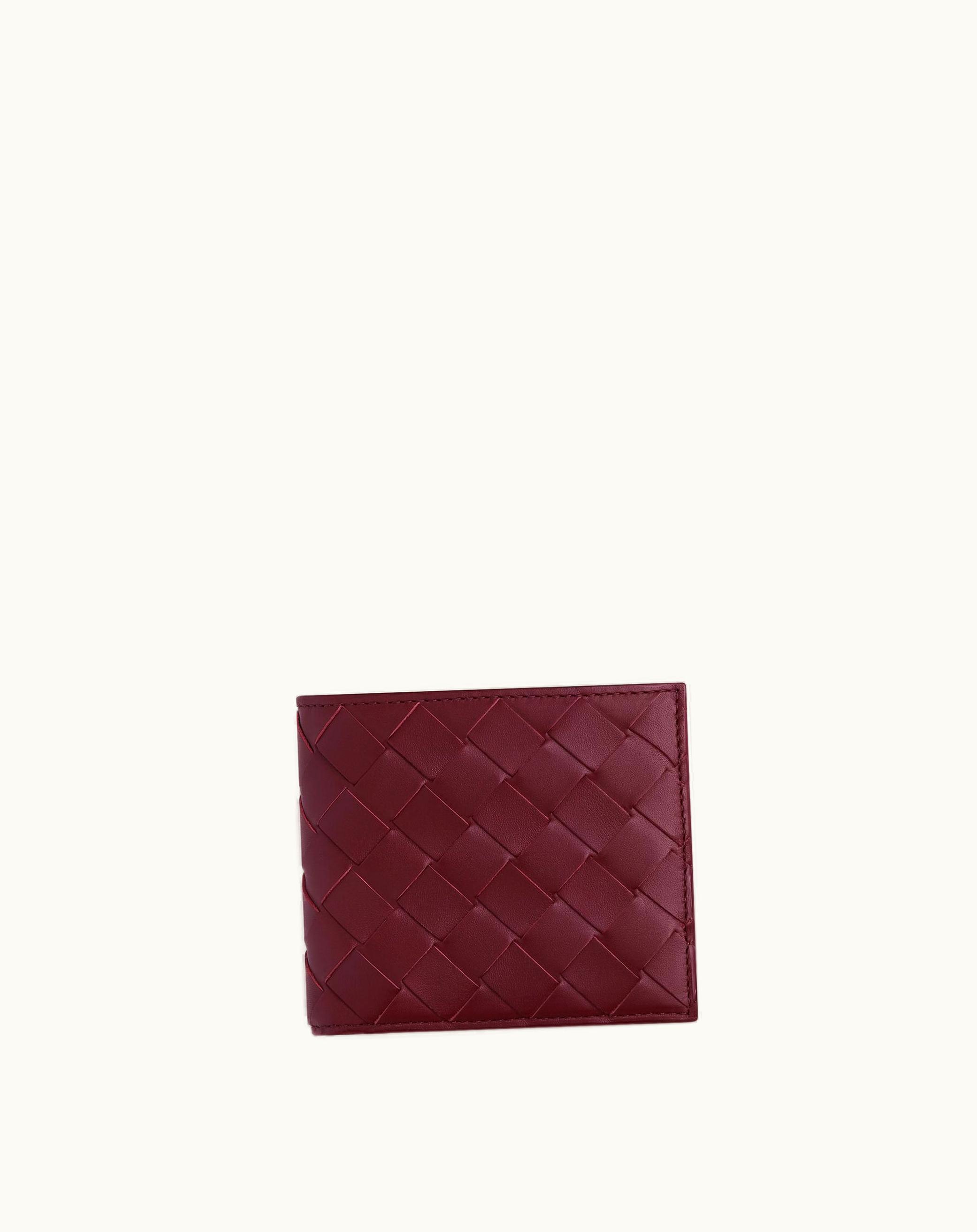 Bottega Veneta Bottega Veneta Men's Intrecciato Bi-Fold Wallet With Coin Purse In Barolo / Cruise