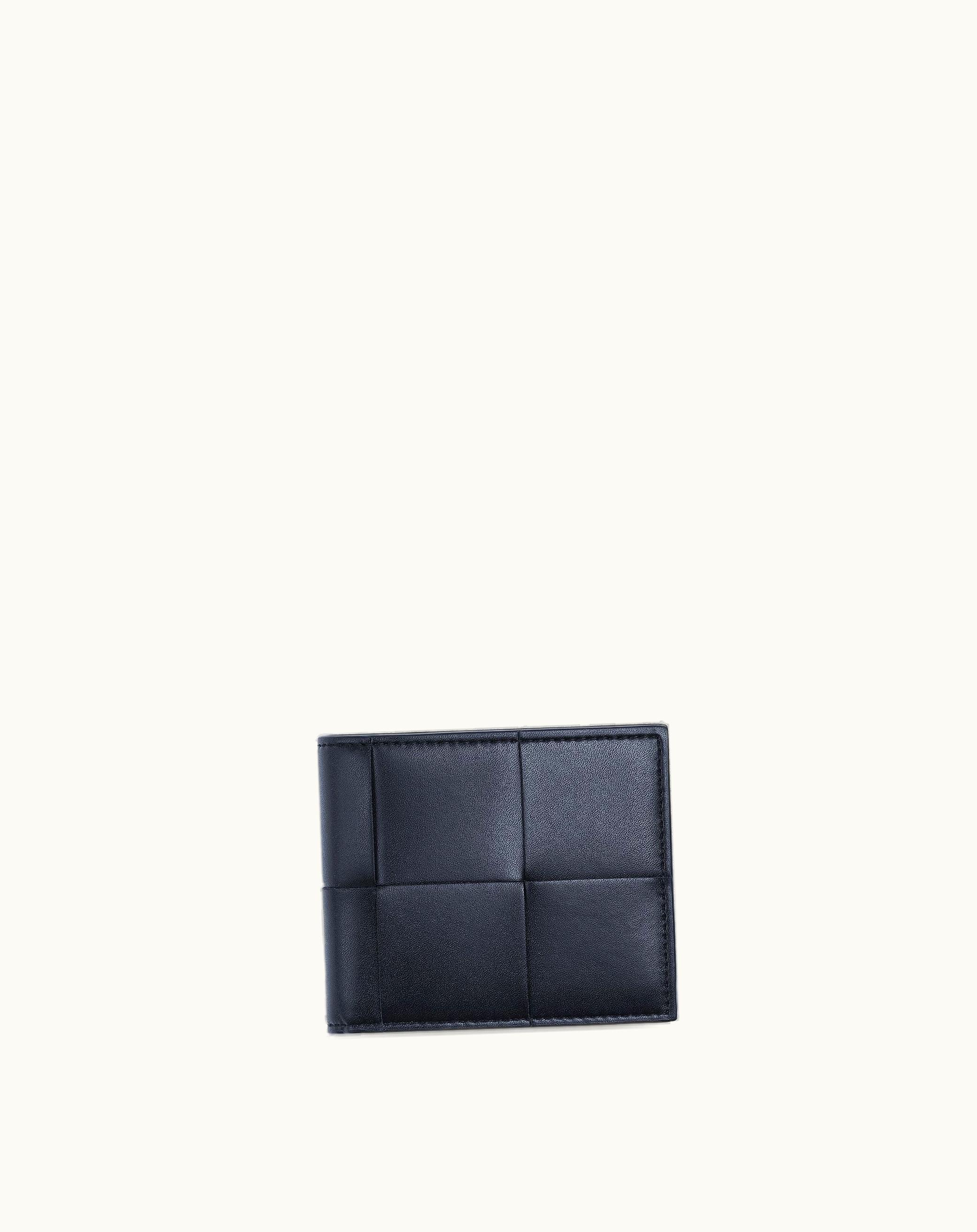 Bottega Veneta Bottega Veneta Men's Cassette Bi-Fold Wallet With Coin Purse In Space / Mud