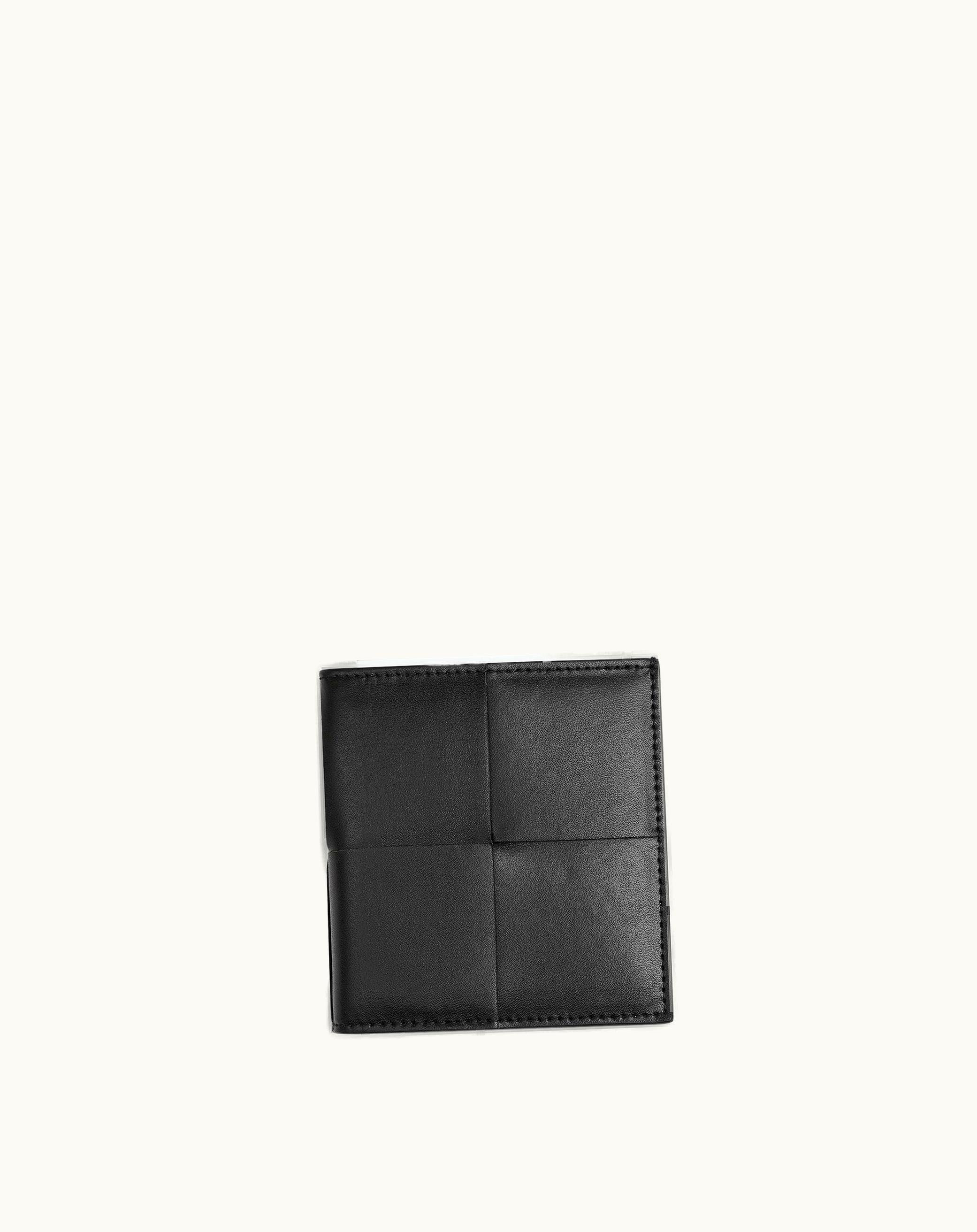 Bottega Veneta Bottega Veneta Men's Cassette Slim Bi-Fold Wallet In Black