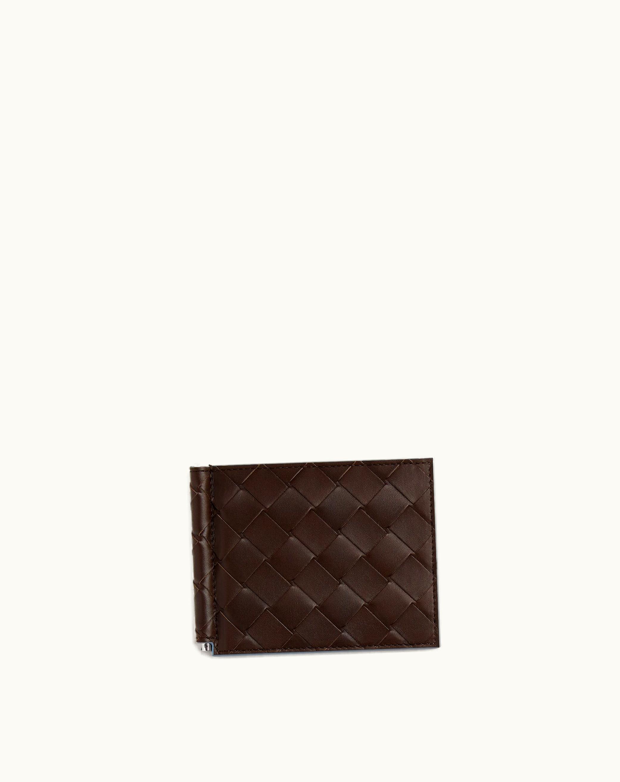 Bottega Veneta Bottega Veneta Men's Intrecciato Bill Clip Wallet In Fondant / Ice