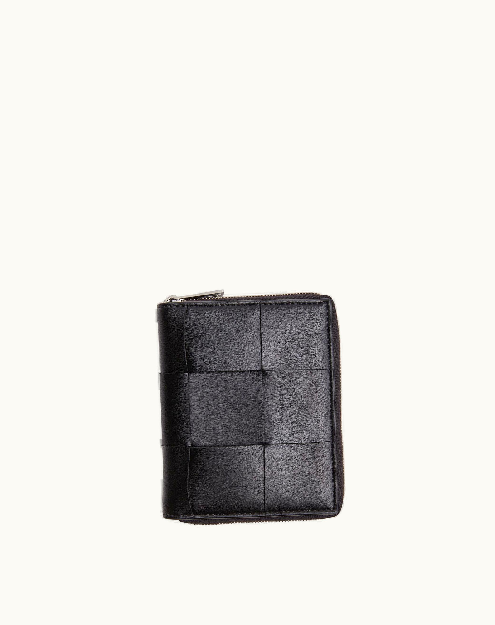 Bottega Veneta Bottega Veneta Men's Zip Around Wallet In Black Black