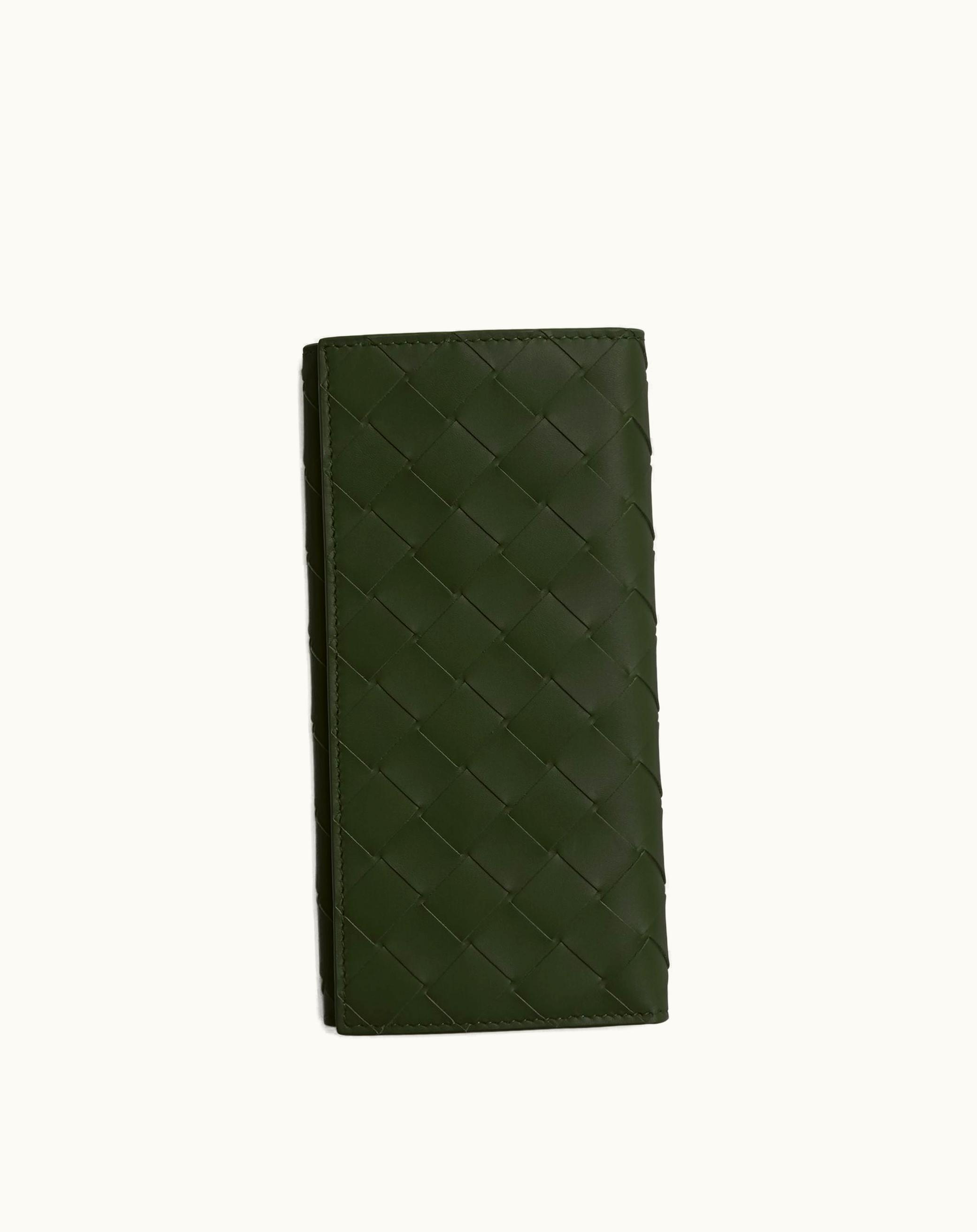 Bottega Veneta Bottega Veneta Men's Long Intrecciato Wallet In Camping