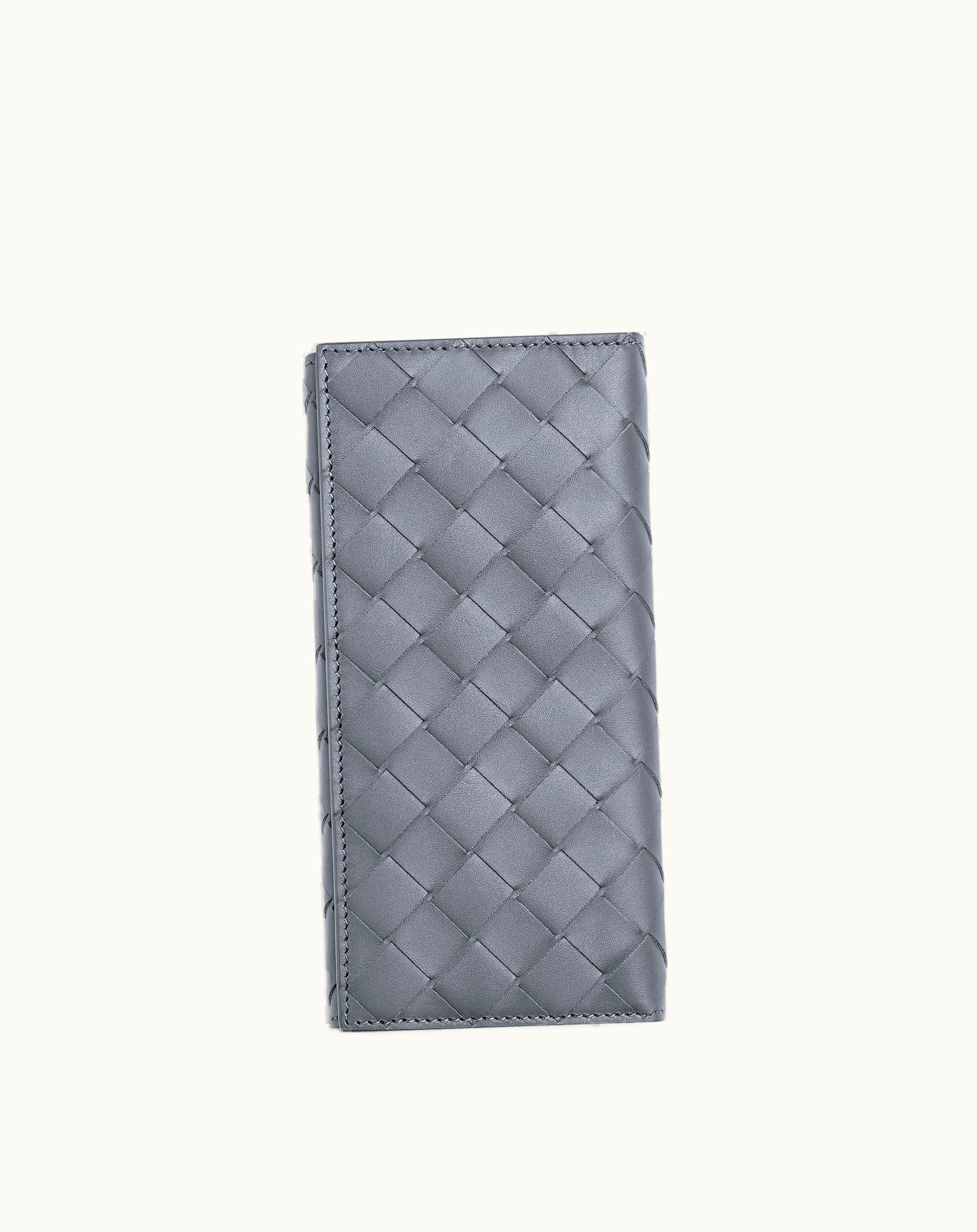 Bottega Veneta Bottega Veneta Men's Long Intrecciato Wallet In Thunder