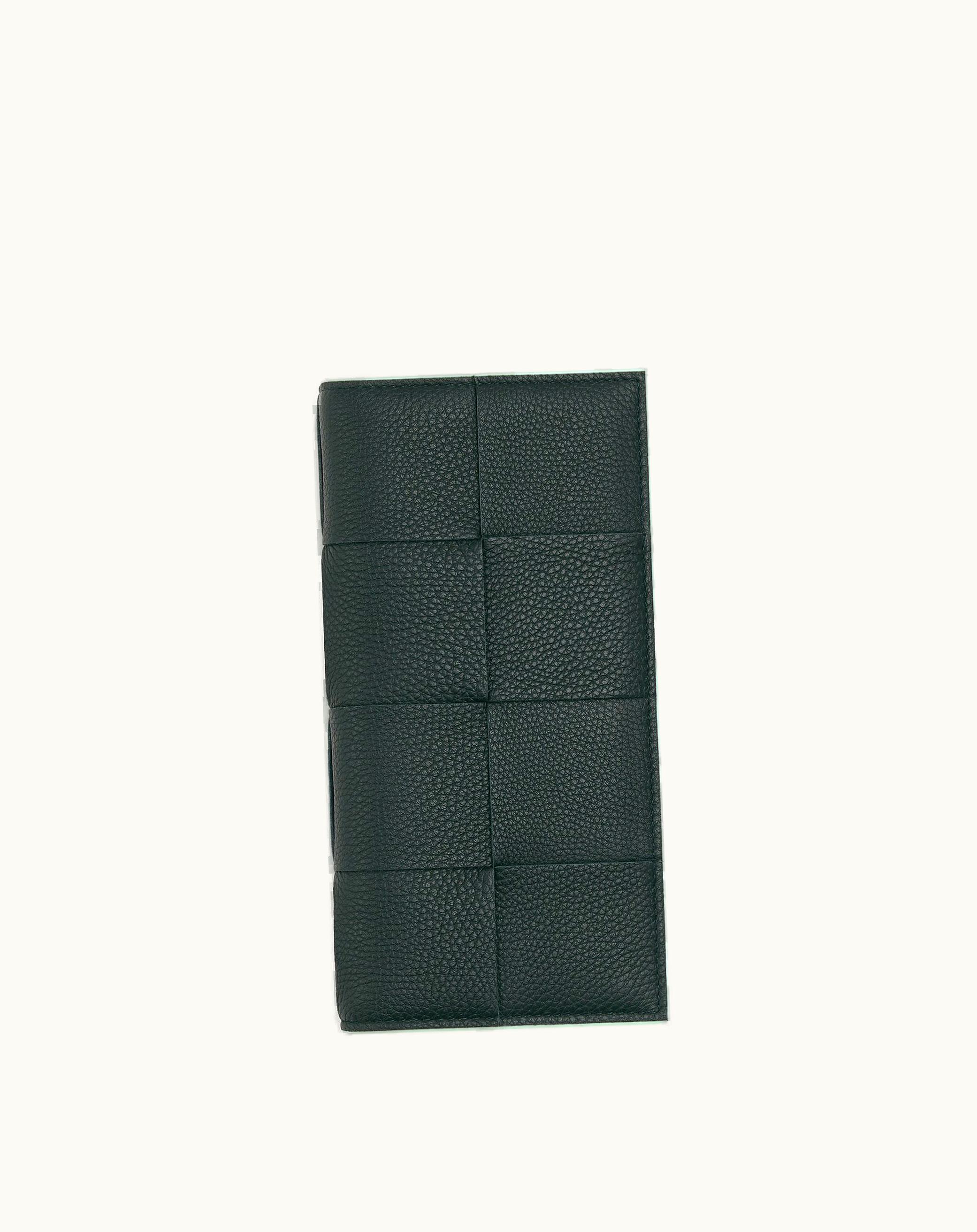 Bottega Veneta Bottega Veneta Men's Slim Cassette Long Wallet In Inkwell / Glacier