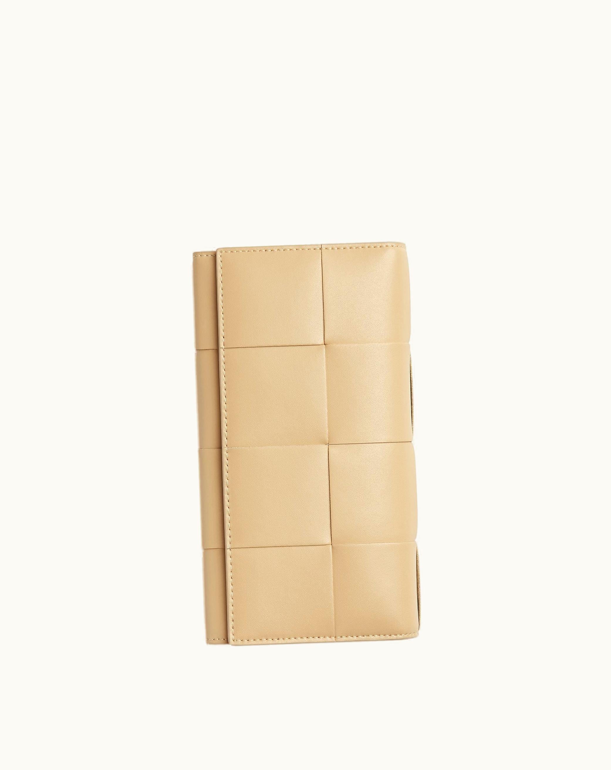 Bottega Veneta Bottega Veneta Men's Long Cassette Wallet In Porridge