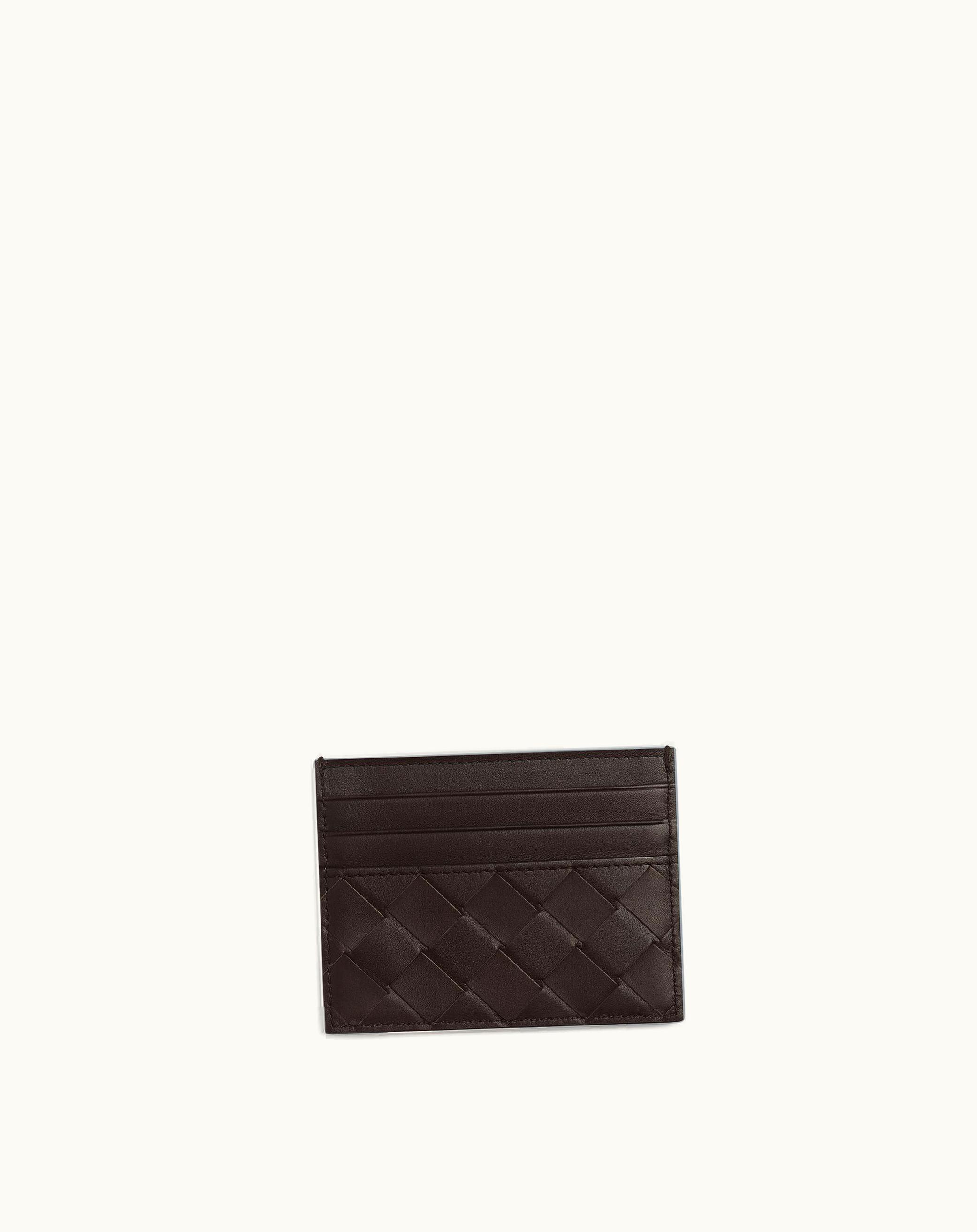 Bottega Veneta Bottega Veneta Men's Intrecciato Credit Card Case In Fondant / Ice