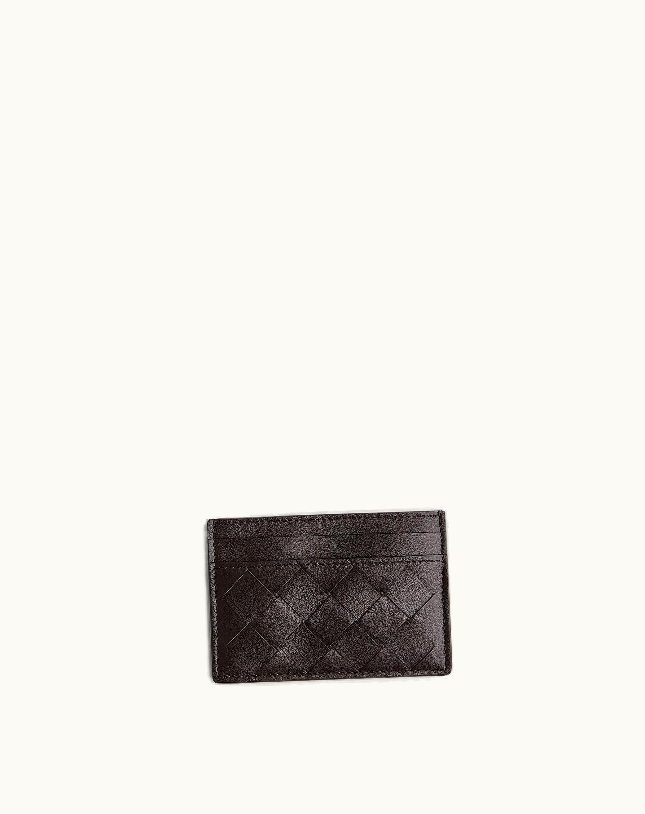 Bottega Veneta Bottega Veneta Men's Intrecciato Credit Card Case In Fondant