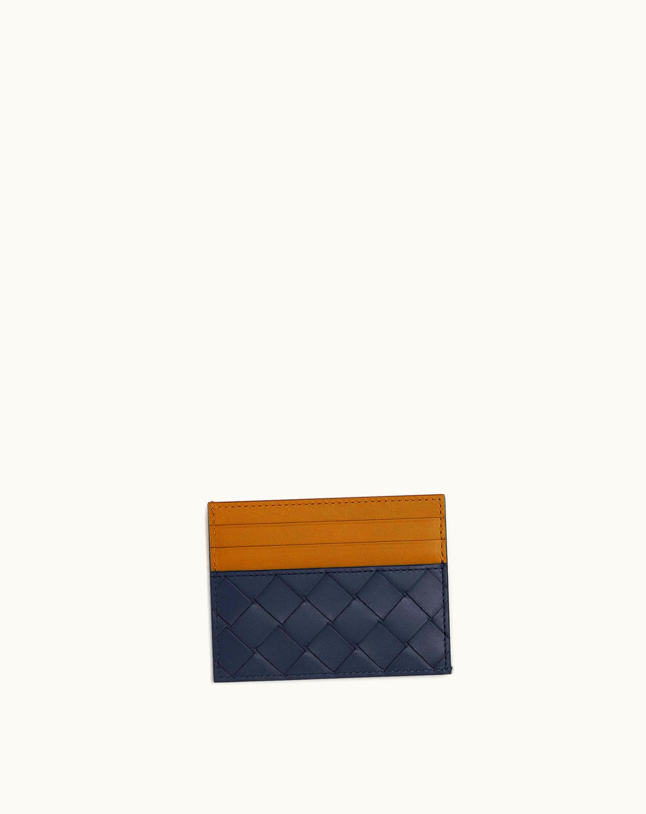 Bottega Veneta Bottega Veneta Men's Intrecciato Credit Card Case In Space / Cob