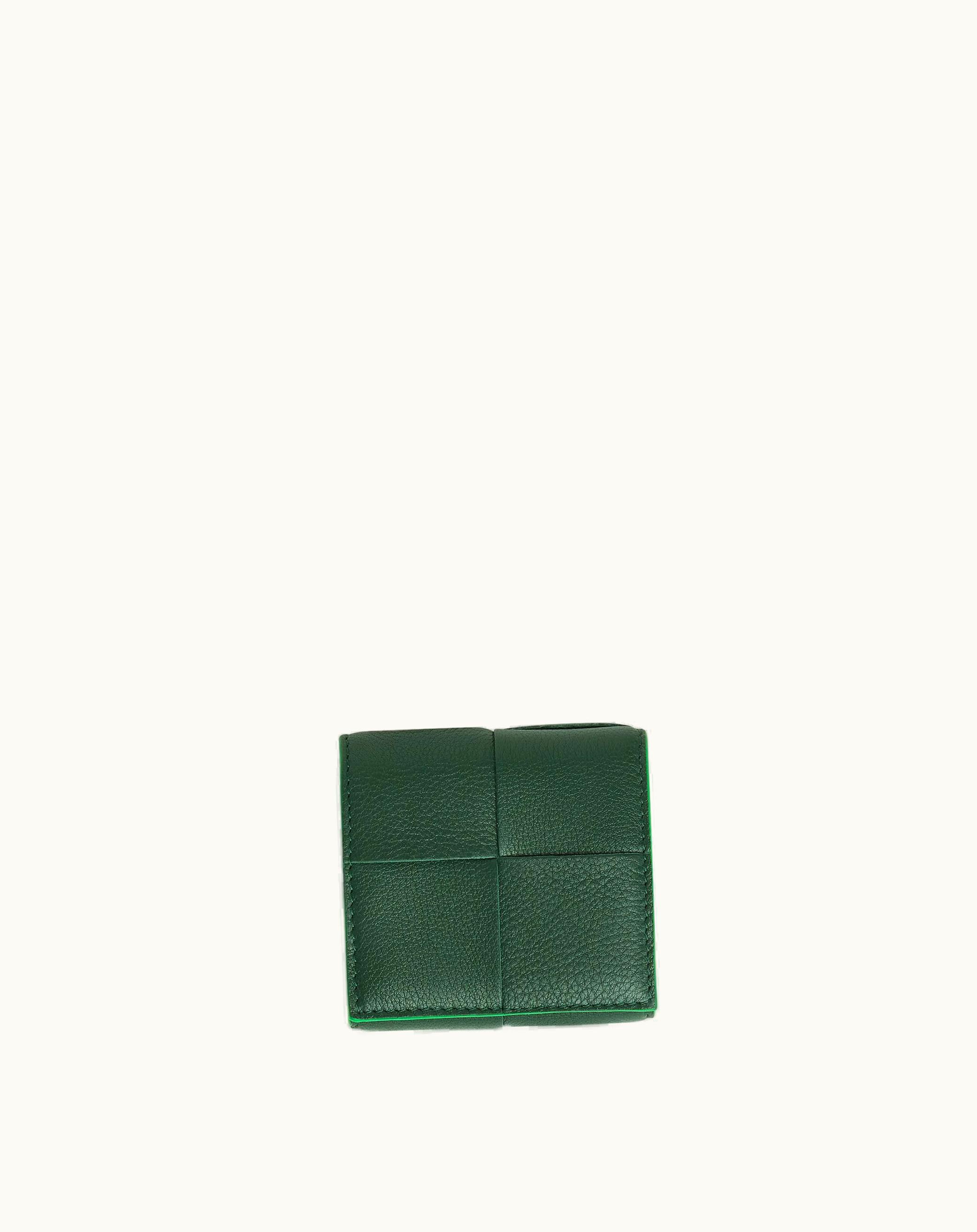 Bottega Veneta Bottega Veneta Men's Cassette Folded Coin Purse In Raintree / Parakeet