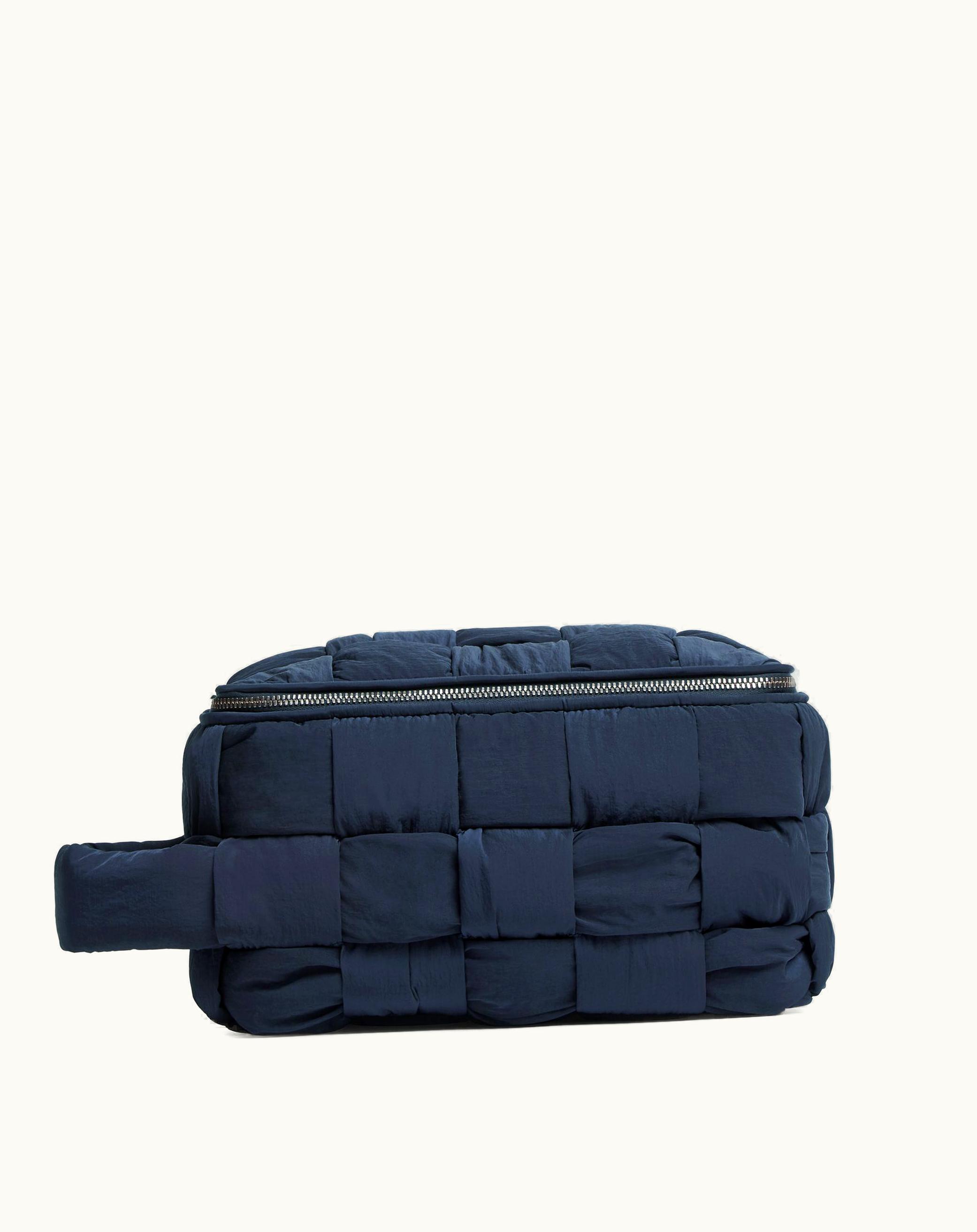 Bottega Veneta Bottega Veneta Men's Cassette Travel Pouch In Abyss