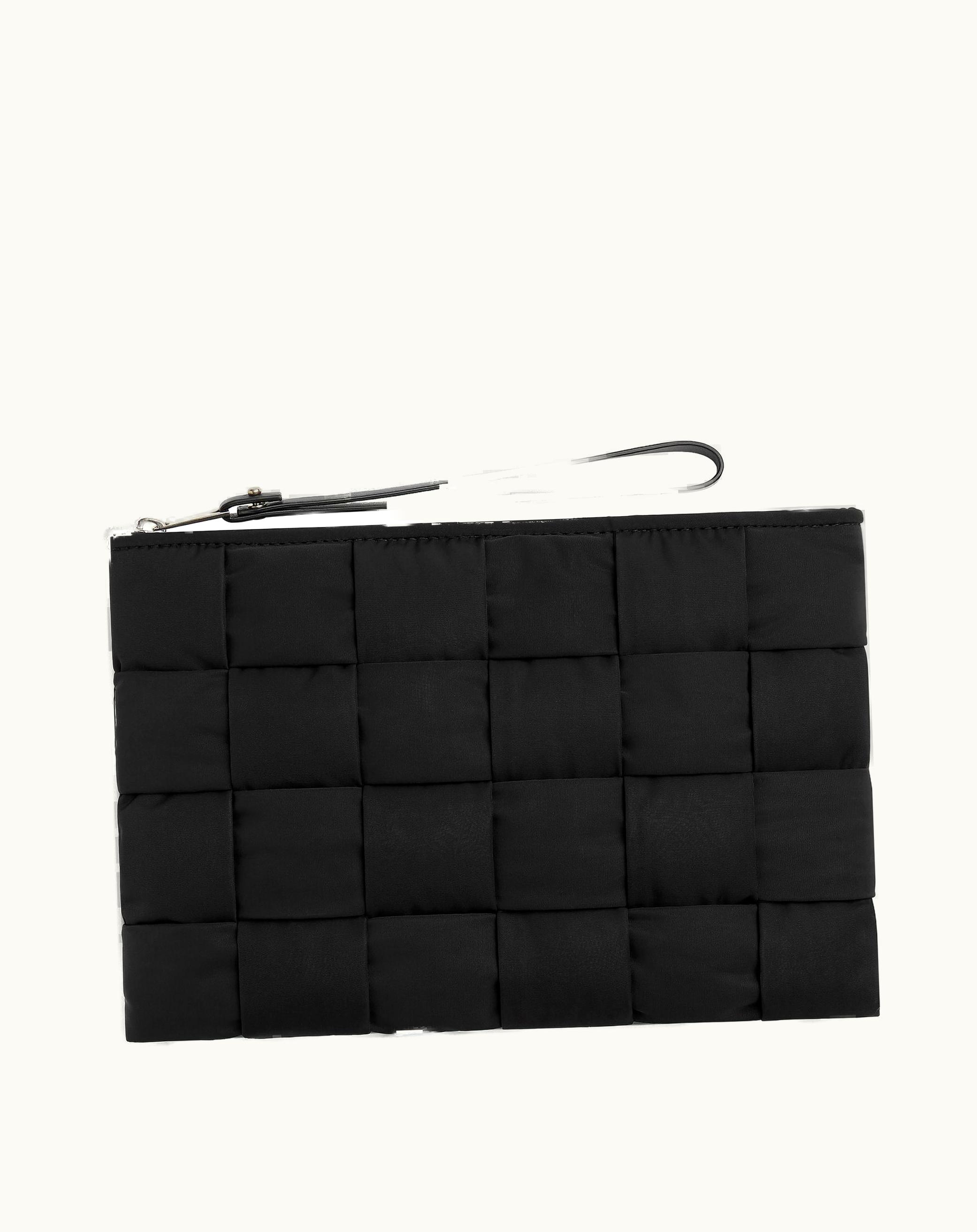 Bottega Veneta Bottega Veneta Men's Cassette Small Flat Pouch In Black