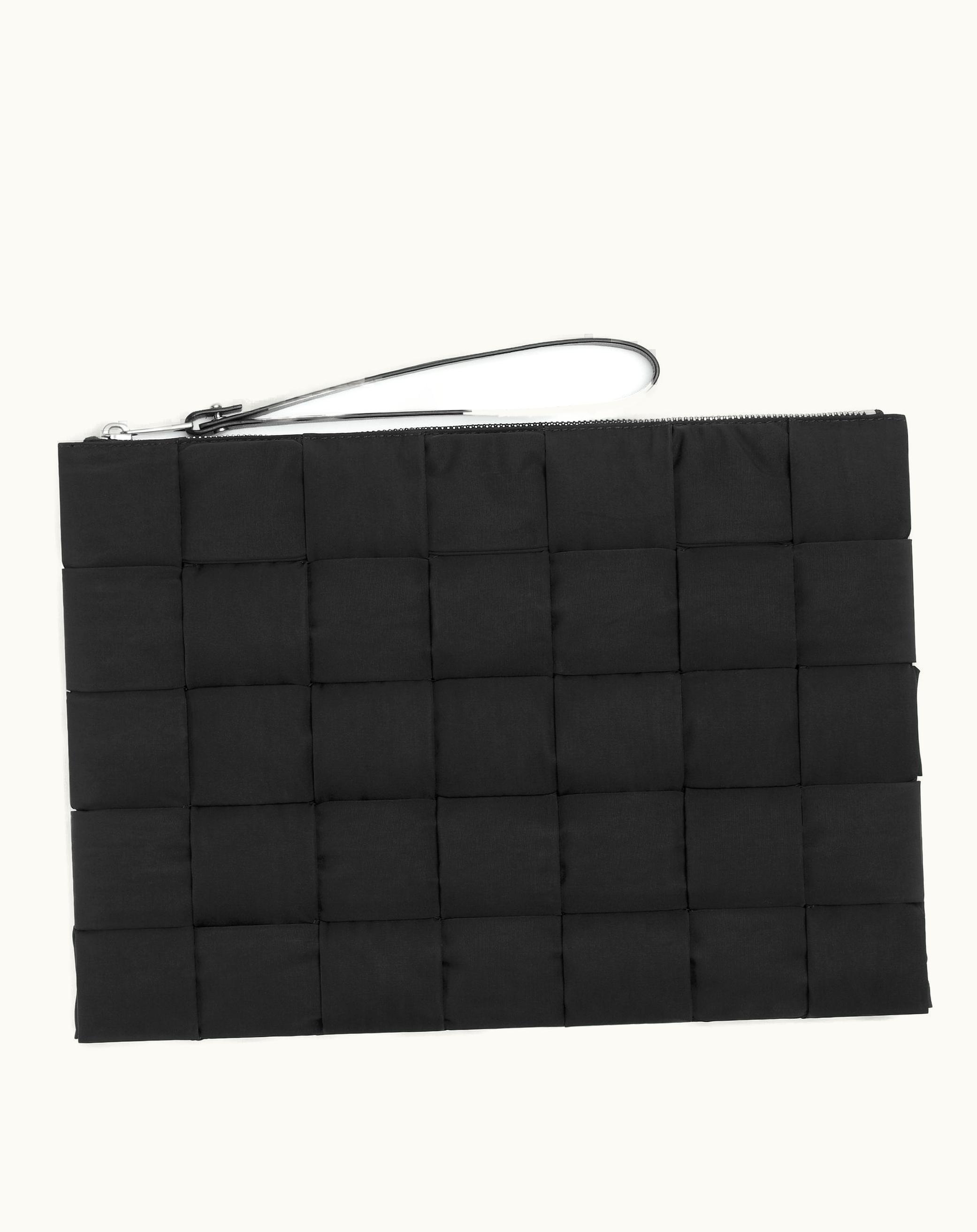 Bottega Veneta Bottega Veneta Men's Cassette Large Flat Pouch In Black