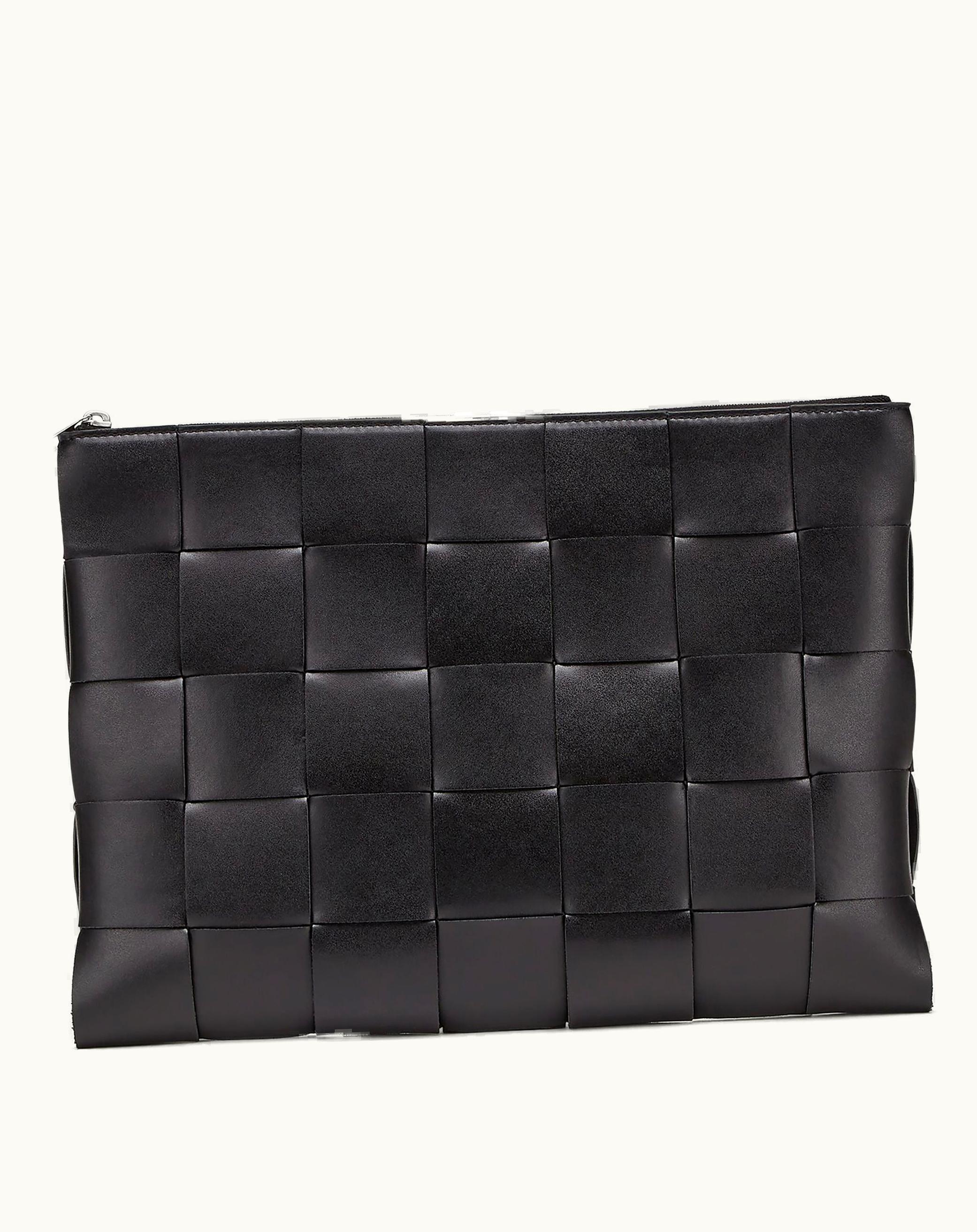 Bottega Veneta Bottega Veneta Men's Large Cassette Pouch In Black