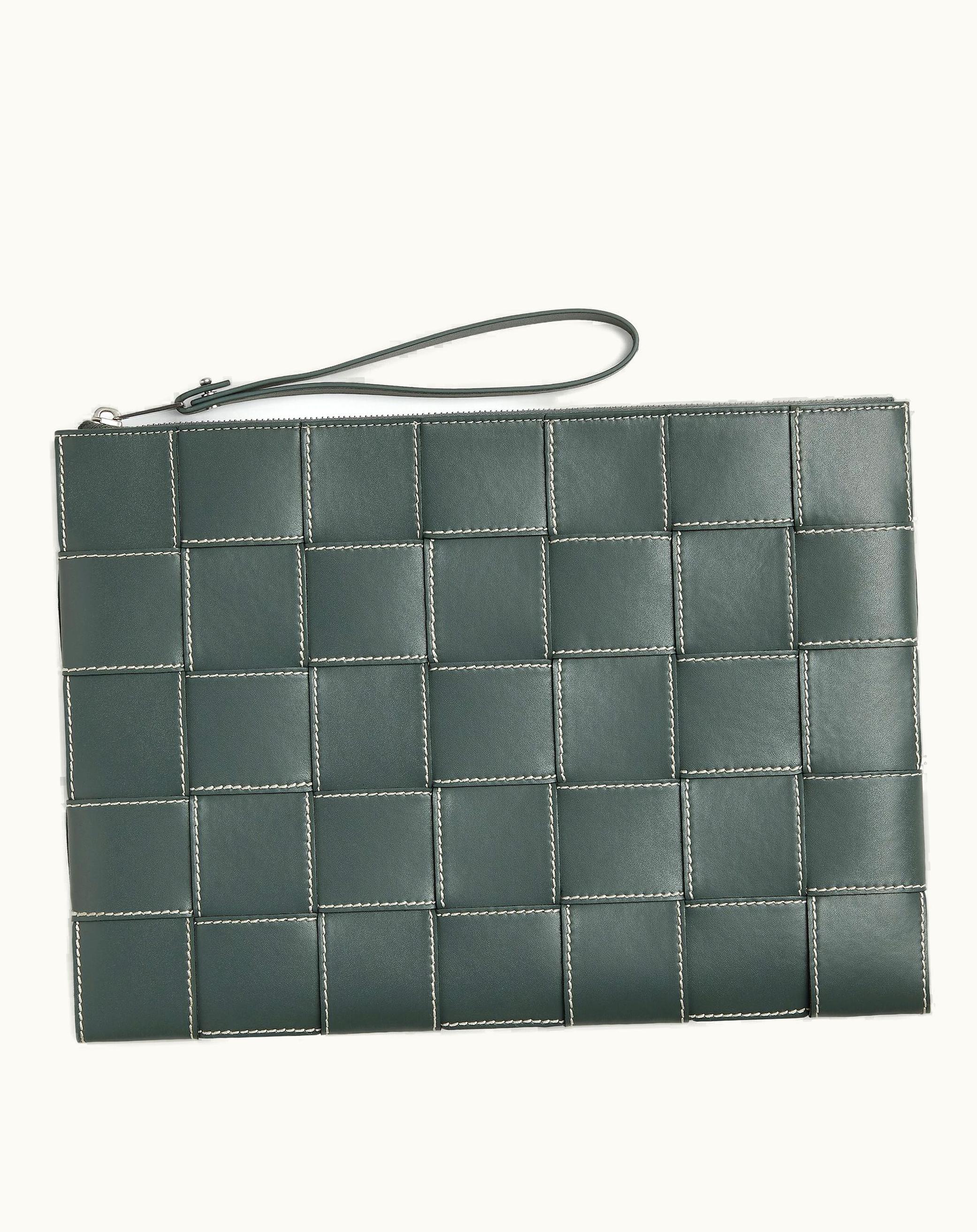 Bottega Veneta Bottega Veneta Men's Large Cassette Pouch In Slate