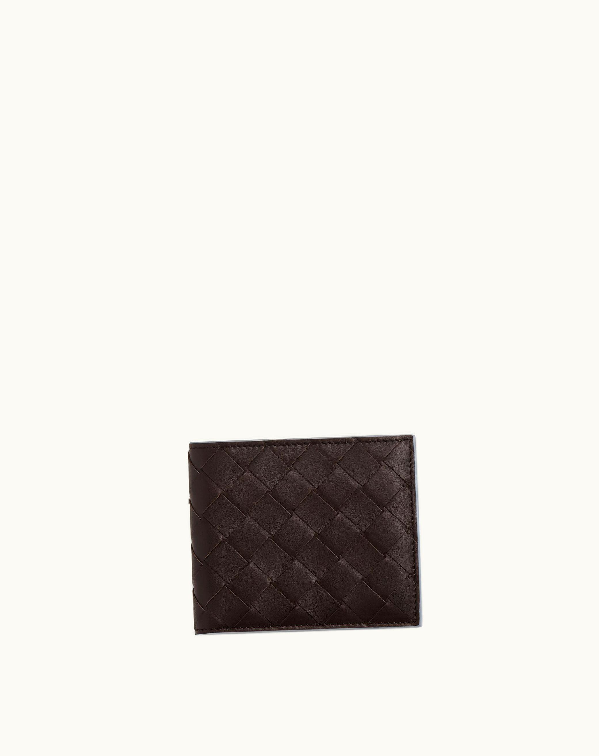 Bottega Veneta Bottega Veneta Men's Intrecciato Bi-Fold Wallet In Fondant / Ice
