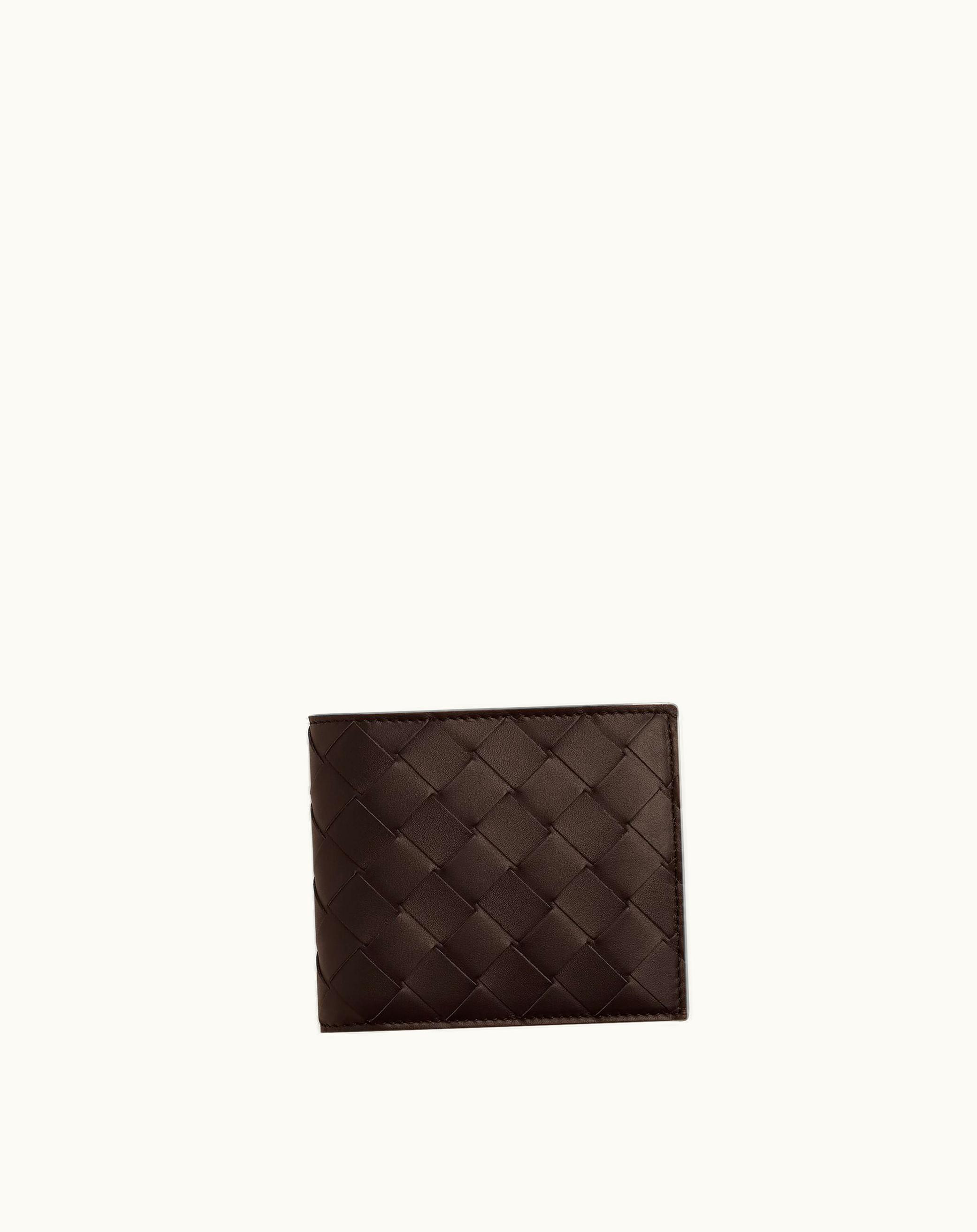 Bottega Veneta Bottega Veneta Men's Intrecciato Bi-Fold Wallet With Coin Purse In Fondant / Ice