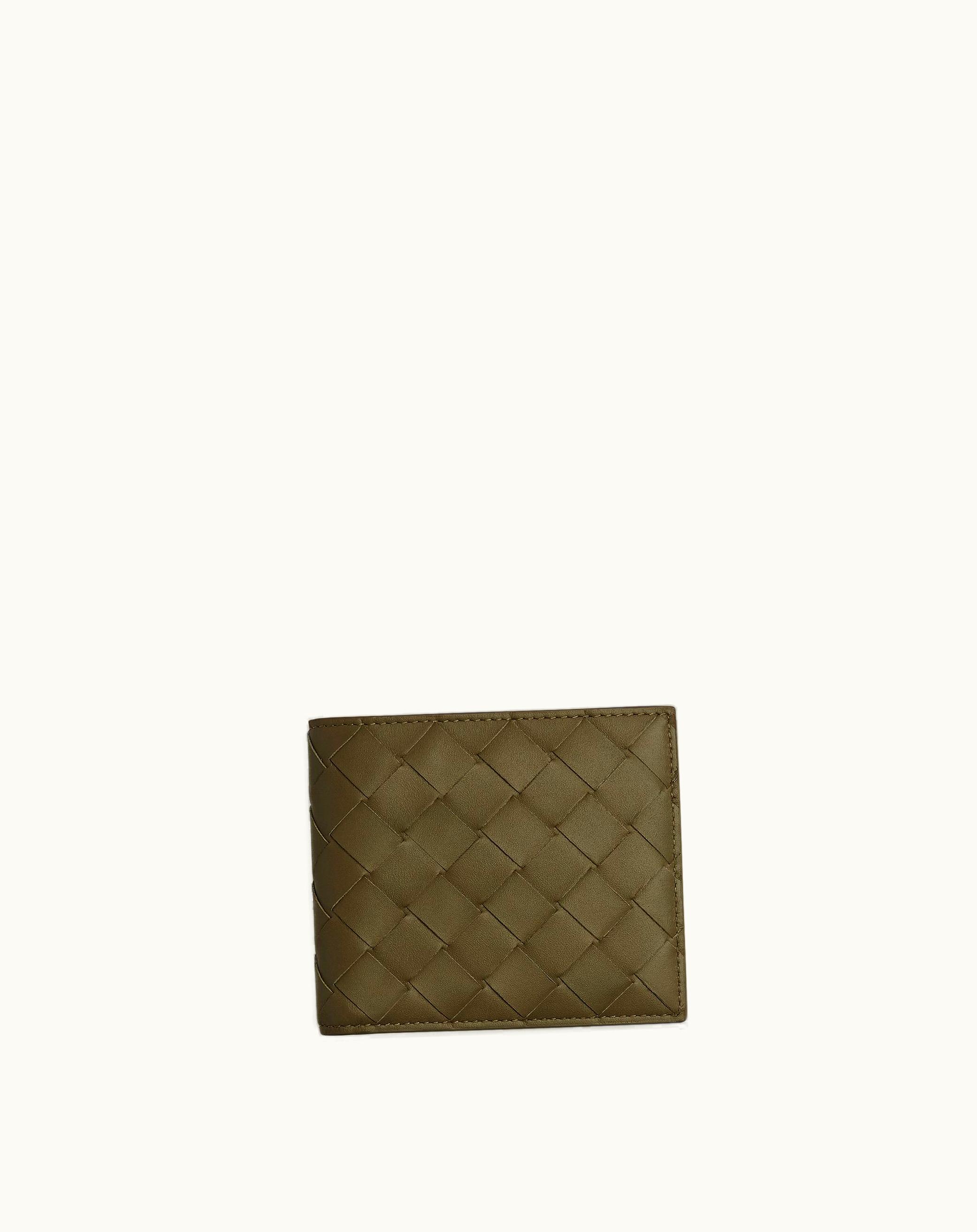 Bottega Veneta Bottega Veneta Men's Intrecciato Bi-Fold Wallet In Mud