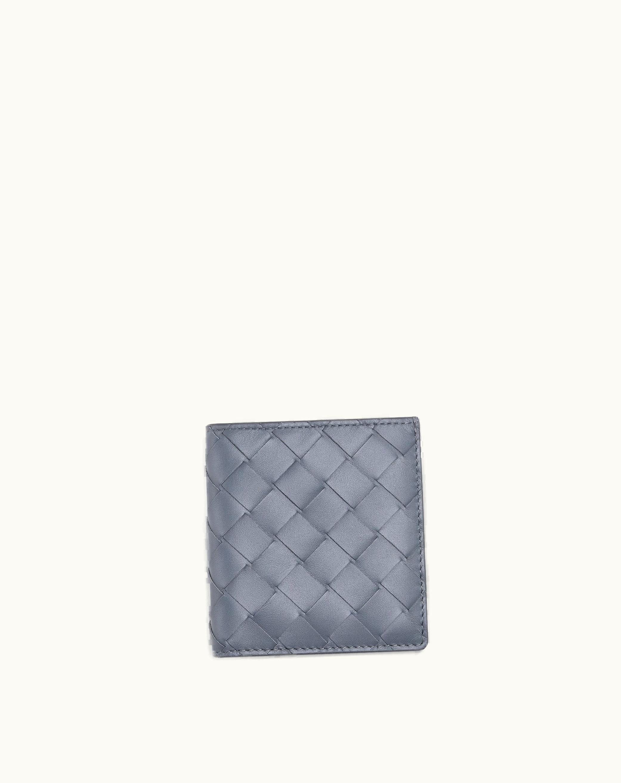 Bottega Veneta Bottega Veneta Men's Intrecciato Slim Bi-Fold Wallet In Thunder