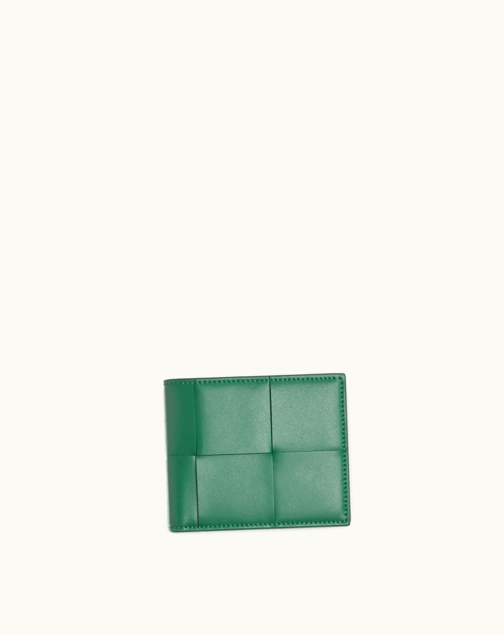 Bottega Veneta Bottega Veneta Men's Cassette Bi-Fold Wallet In Mermaid