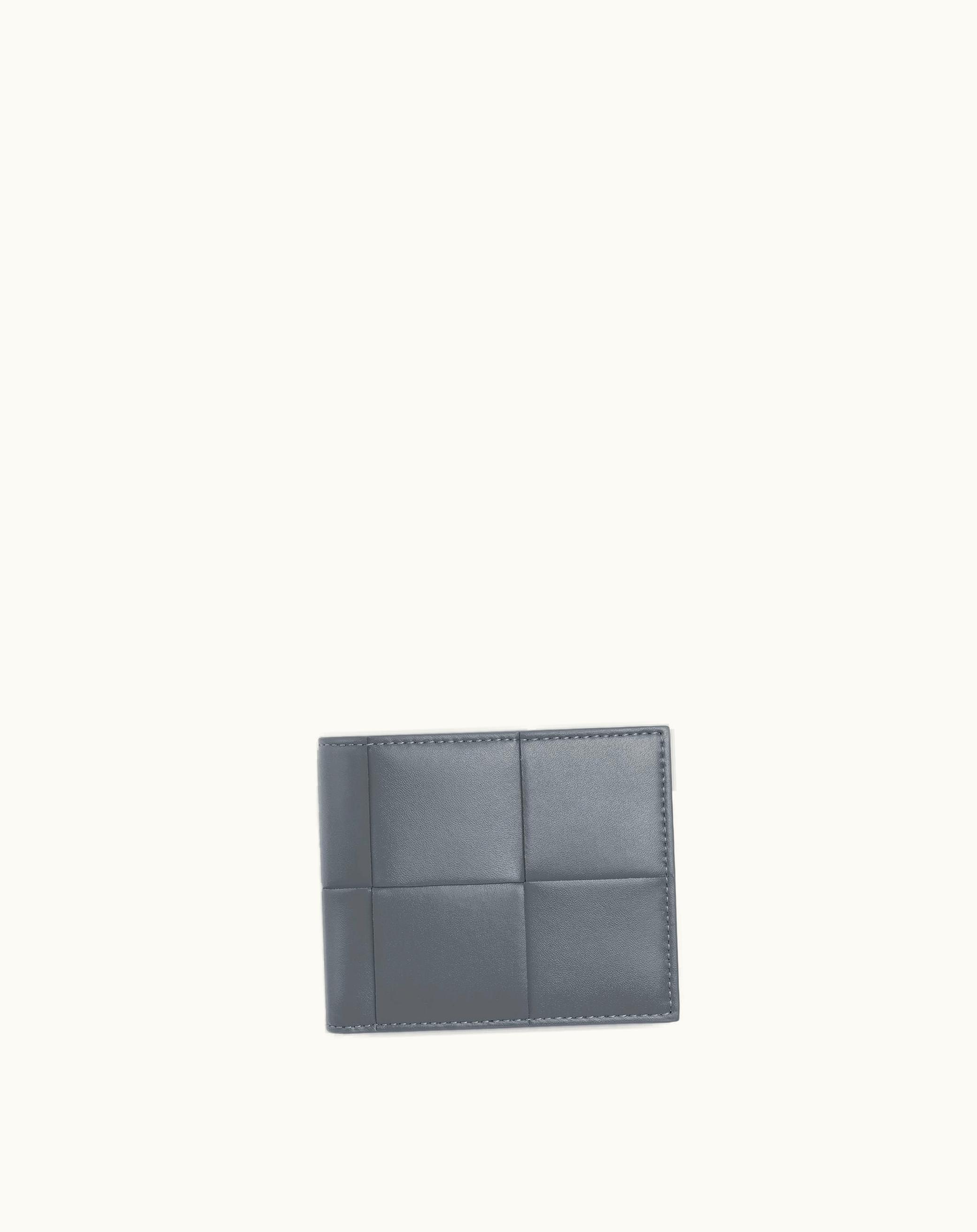 Bottega Veneta Bottega Veneta Men's Cassette Bi-Fold Wallet With Coin Purse In Thunder