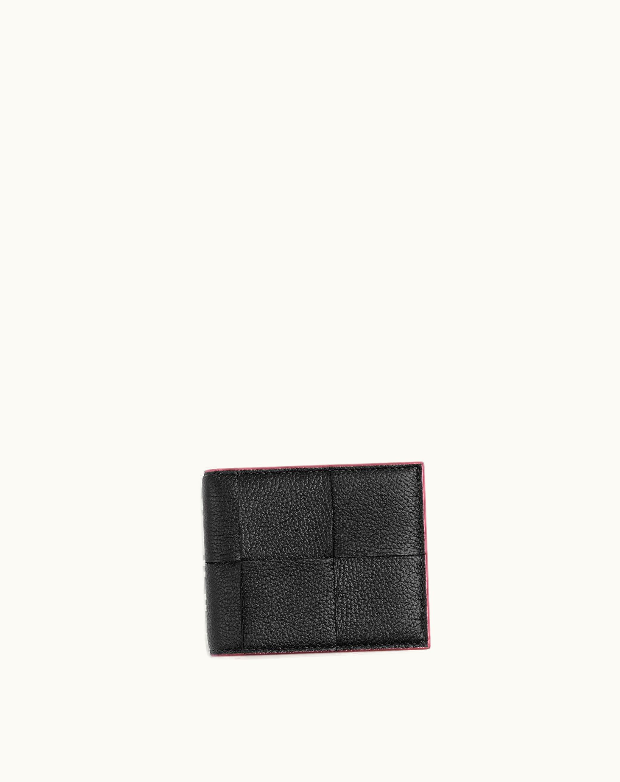 Bottega Veneta Bottega Veneta Men's Cassette Bi-Fold Wallet In Black Black