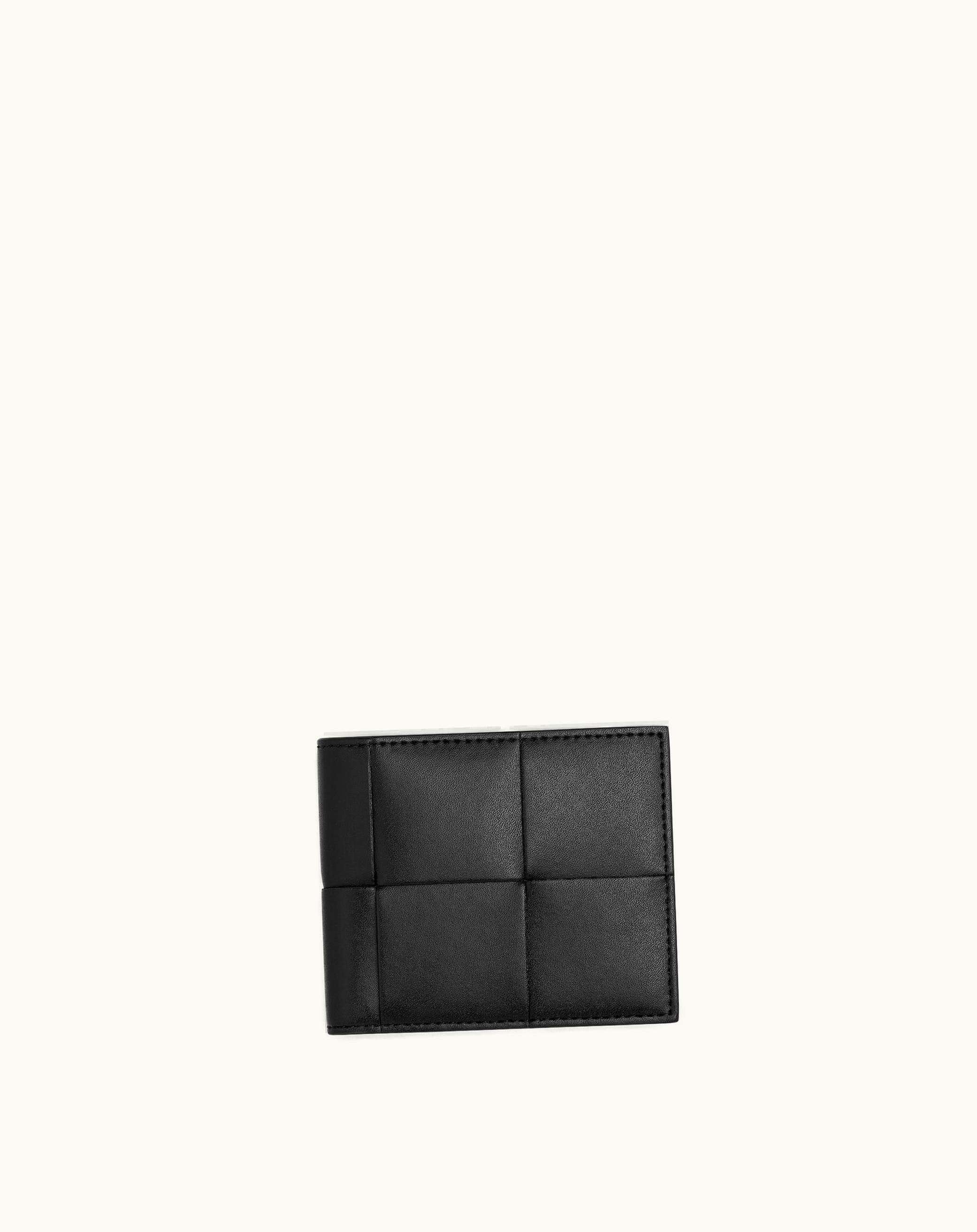 Bottega Veneta Bottega Veneta Men's Cassette Bi-Fold Wallet In Black 813001249