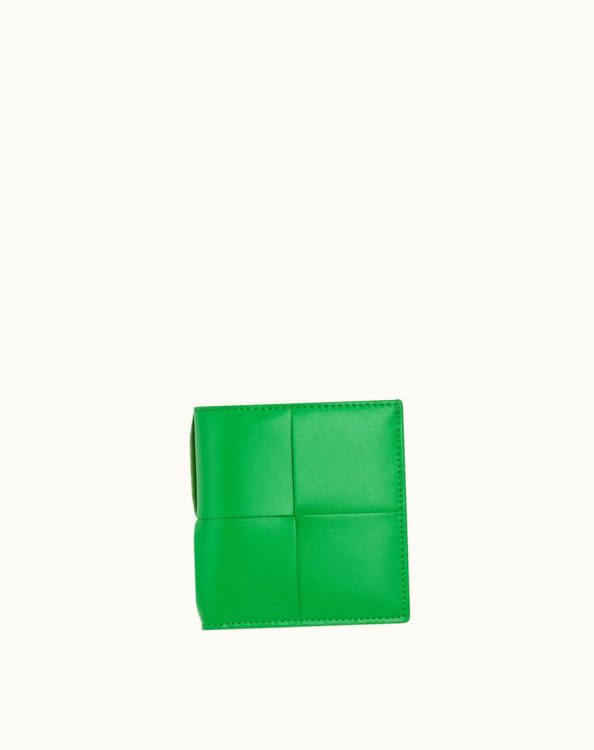 Bottega Veneta Bottega Veneta Men's Cassette Slim Bi-Fold Wallet In Parakeet