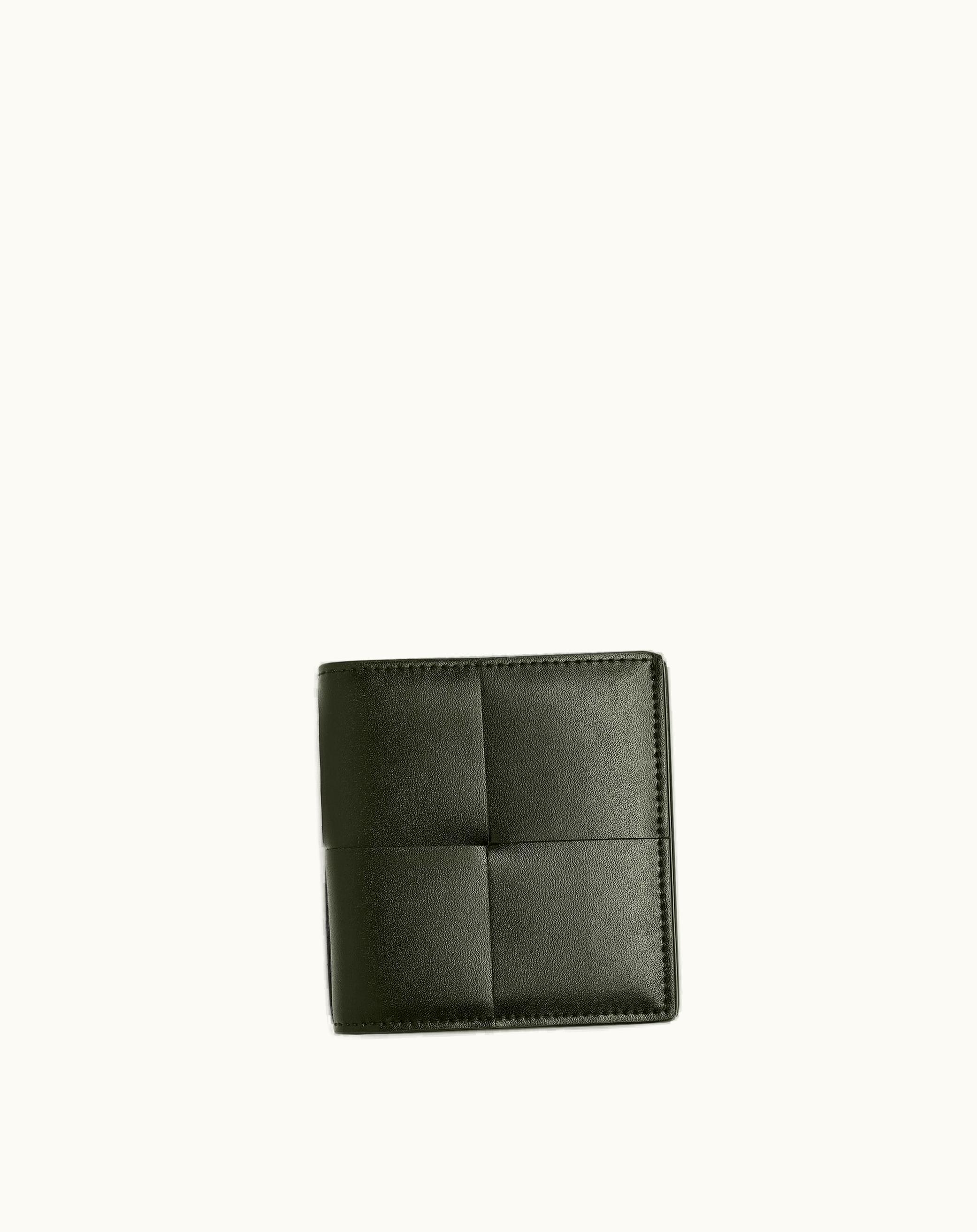 Bottega Veneta Bottega Veneta Men's Cassette Slim Bi-Fold Wallet In Dark Moss