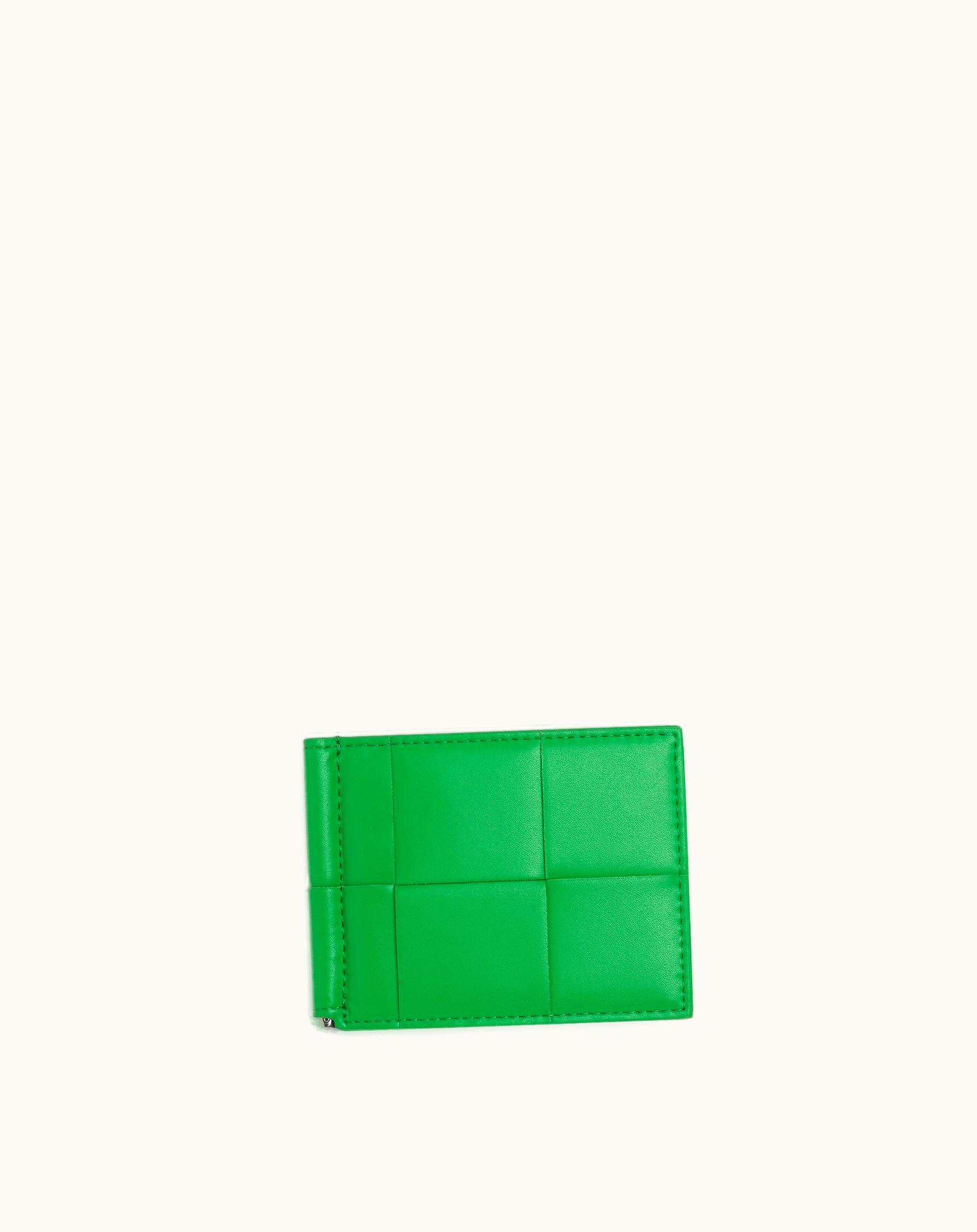 Bottega Veneta Bottega Veneta Men's Cassette Bill Clip Wallet In Parakeet