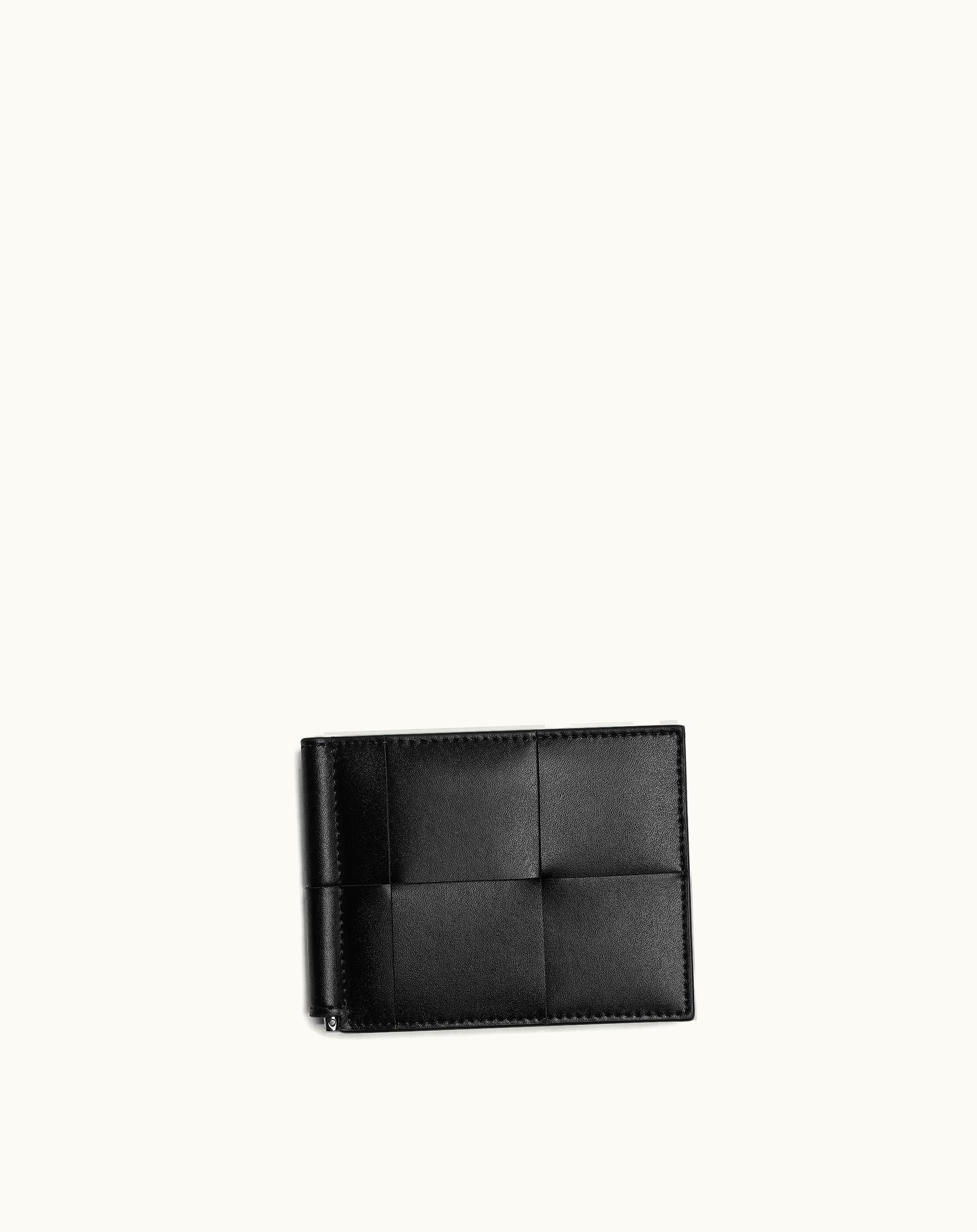 Bottega Veneta Bottega Veneta Men's Cassette Bill Clip Wallet In Black
