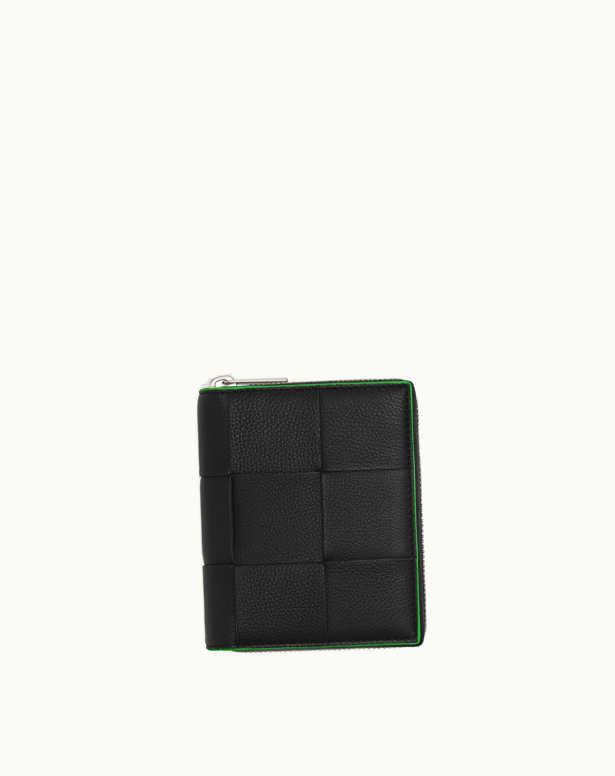 Bottega Veneta Bottega Veneta Men's Cassette Zip Around Wallet In Black 813041431