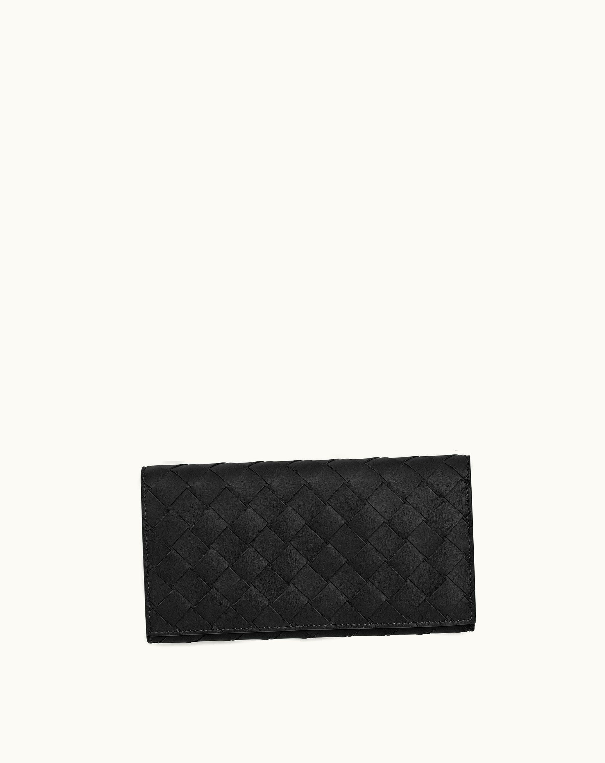 Bottega Veneta Bottega Veneta Men's Long Wallet With Coin Purse In Nero Nero