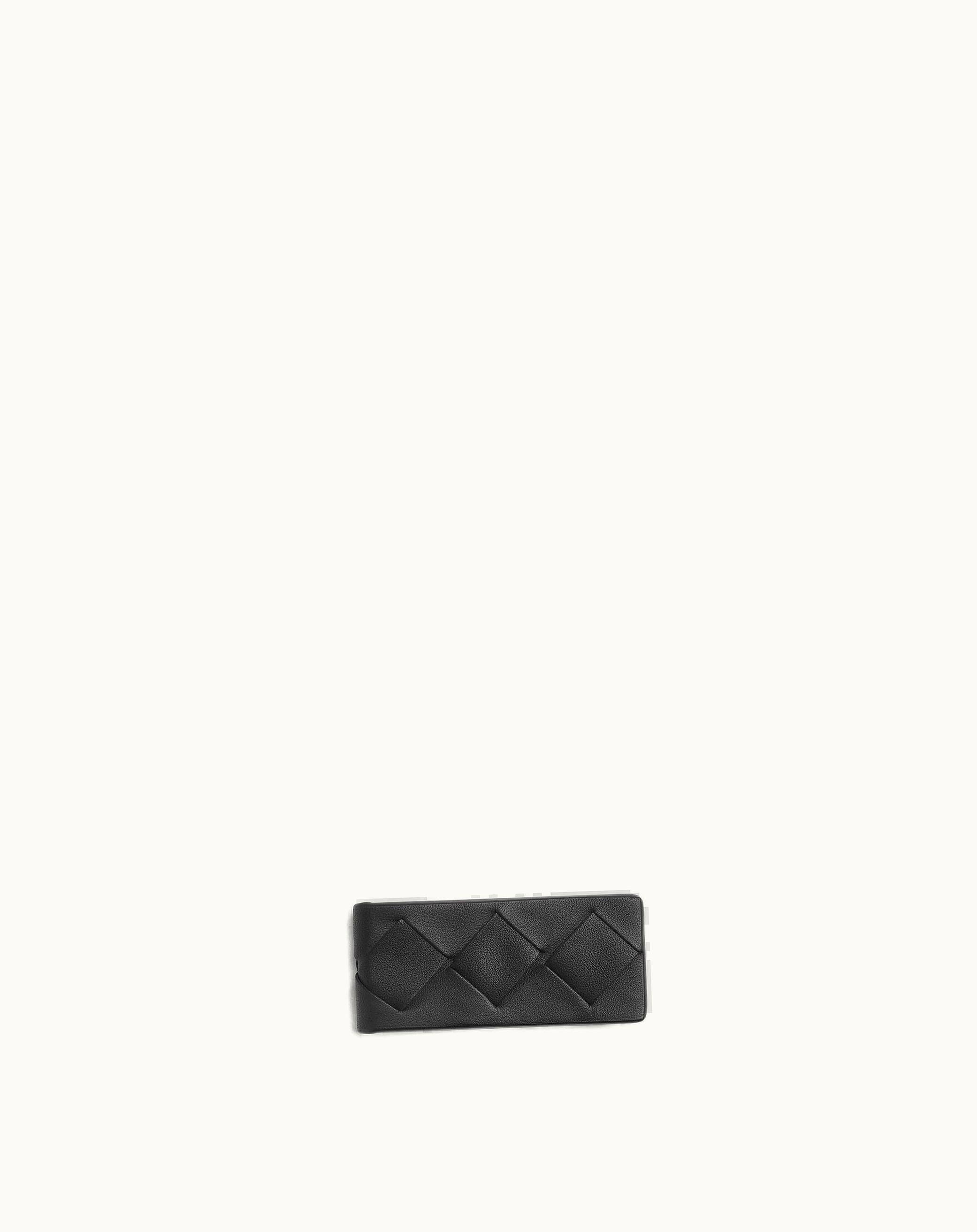 Bottega Veneta Bottega Veneta Men's Intrecciato Money Clip In Black