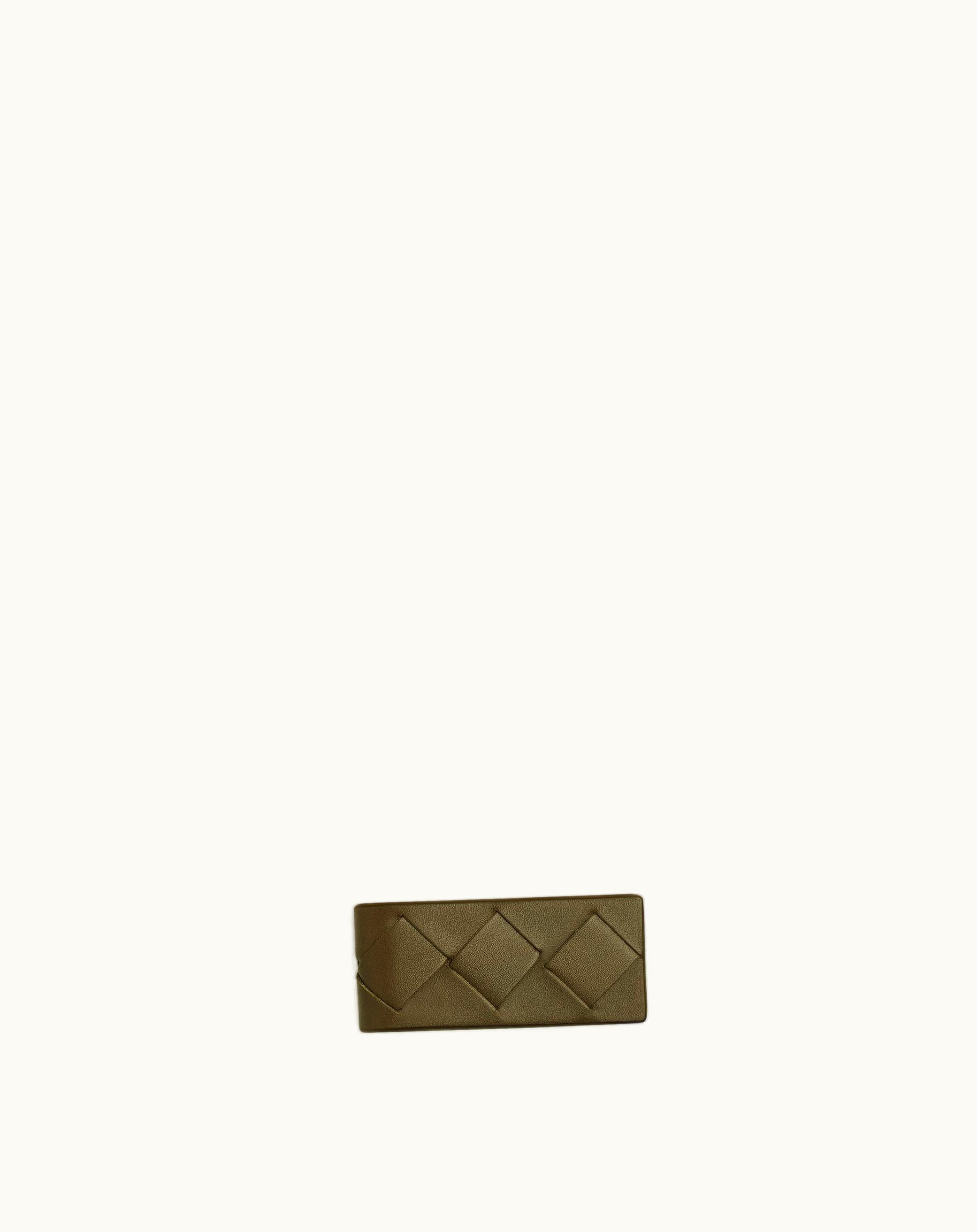 Bottega Veneta Bottega Veneta Men's Intrecciato Money Clip In Mud