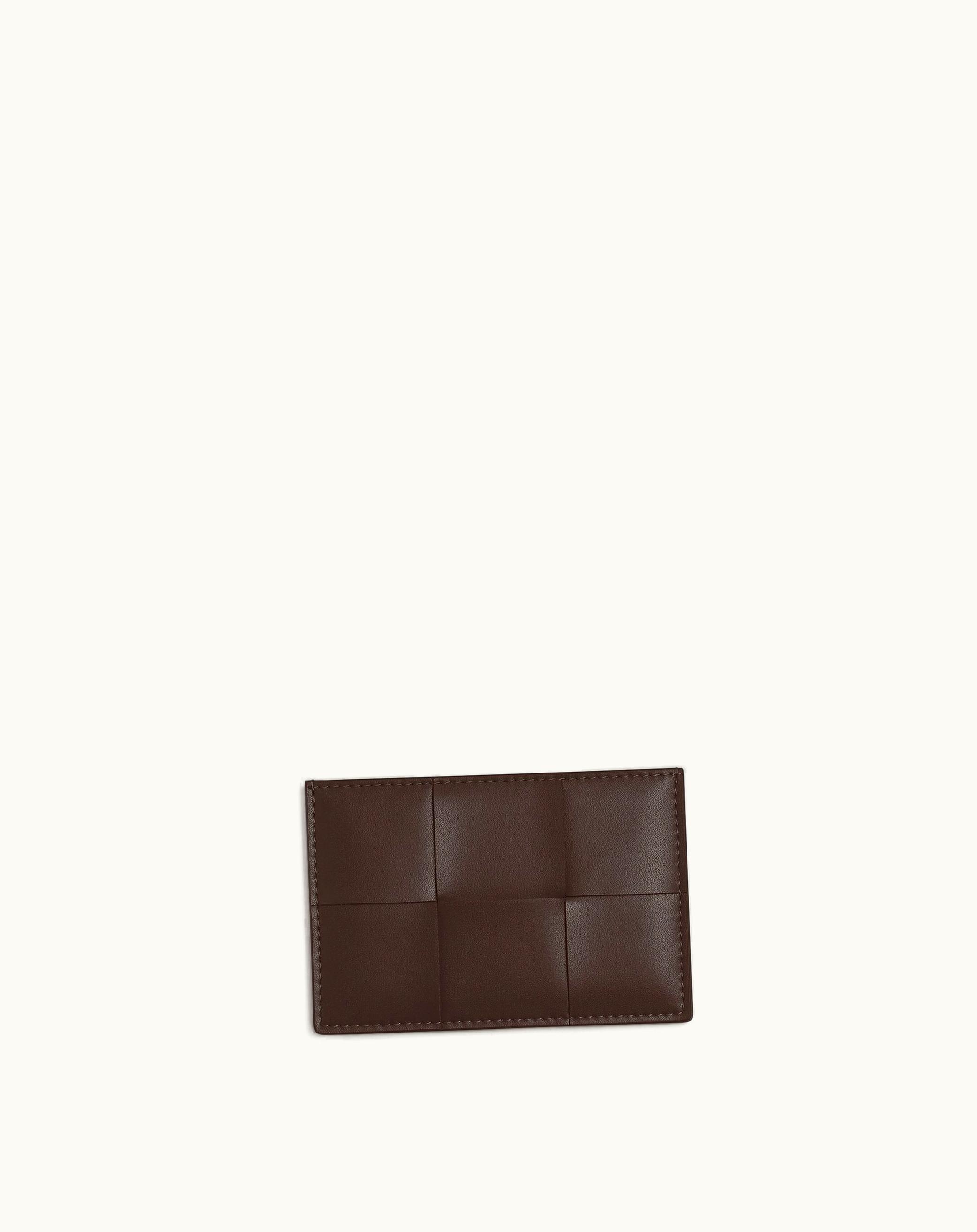 Bottega Veneta Bottega Veneta Men's Cassette Credit Card Case In Light Brown
