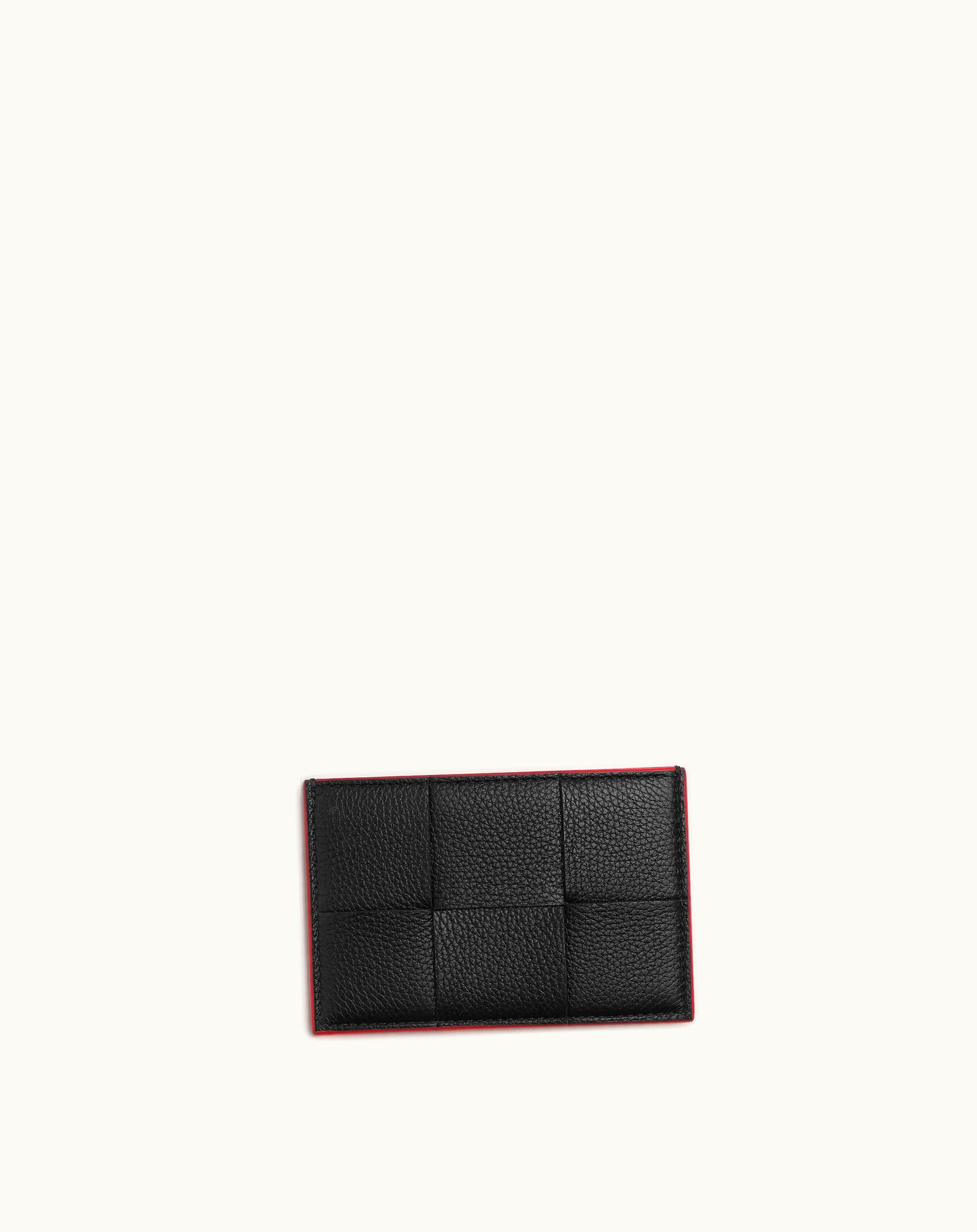Bottega Veneta Bottega Veneta Men's Cassette Credit Card Case In Black