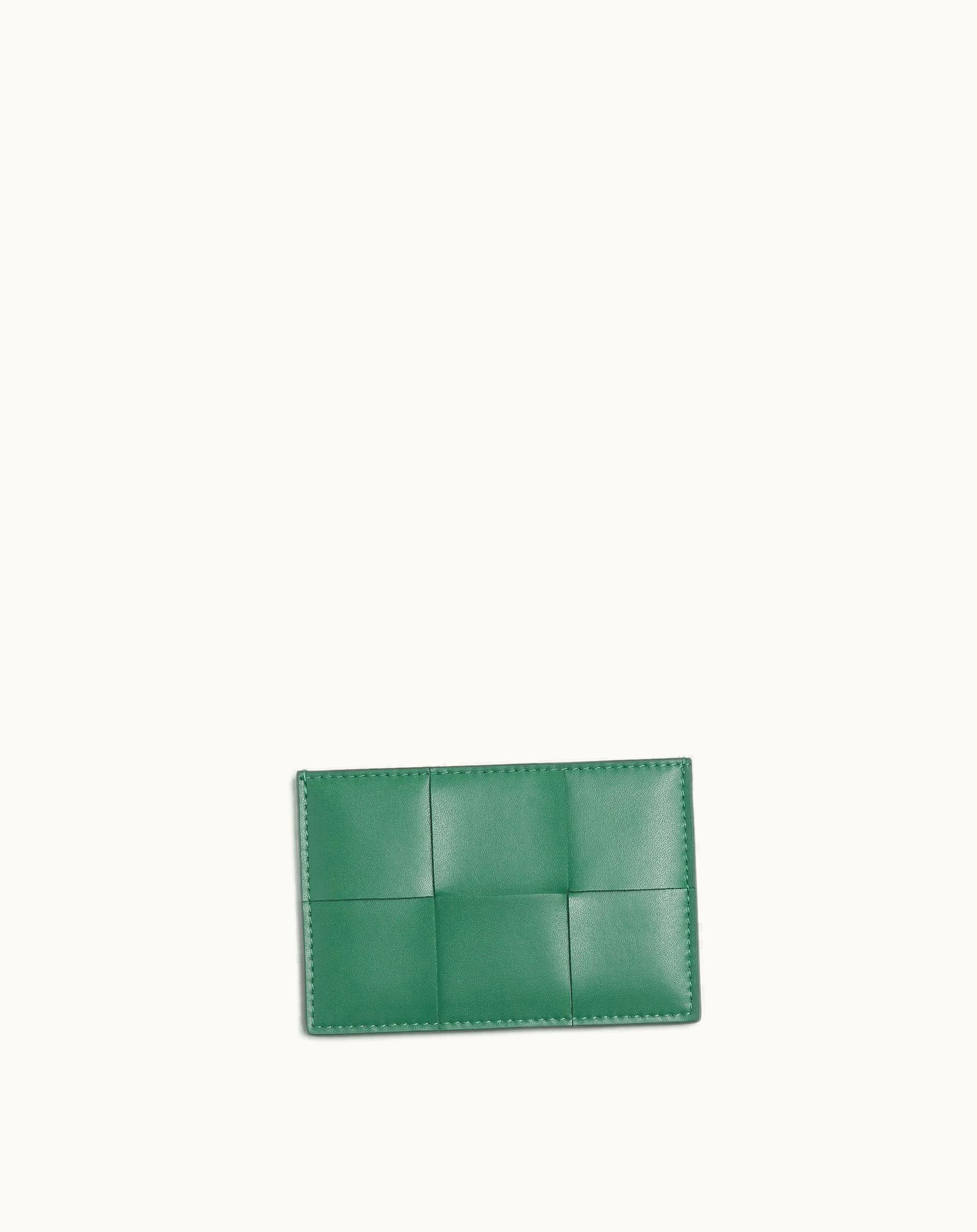 Bottega Veneta Bottega Veneta Men's Cassette Credit Card Case In Mermaid