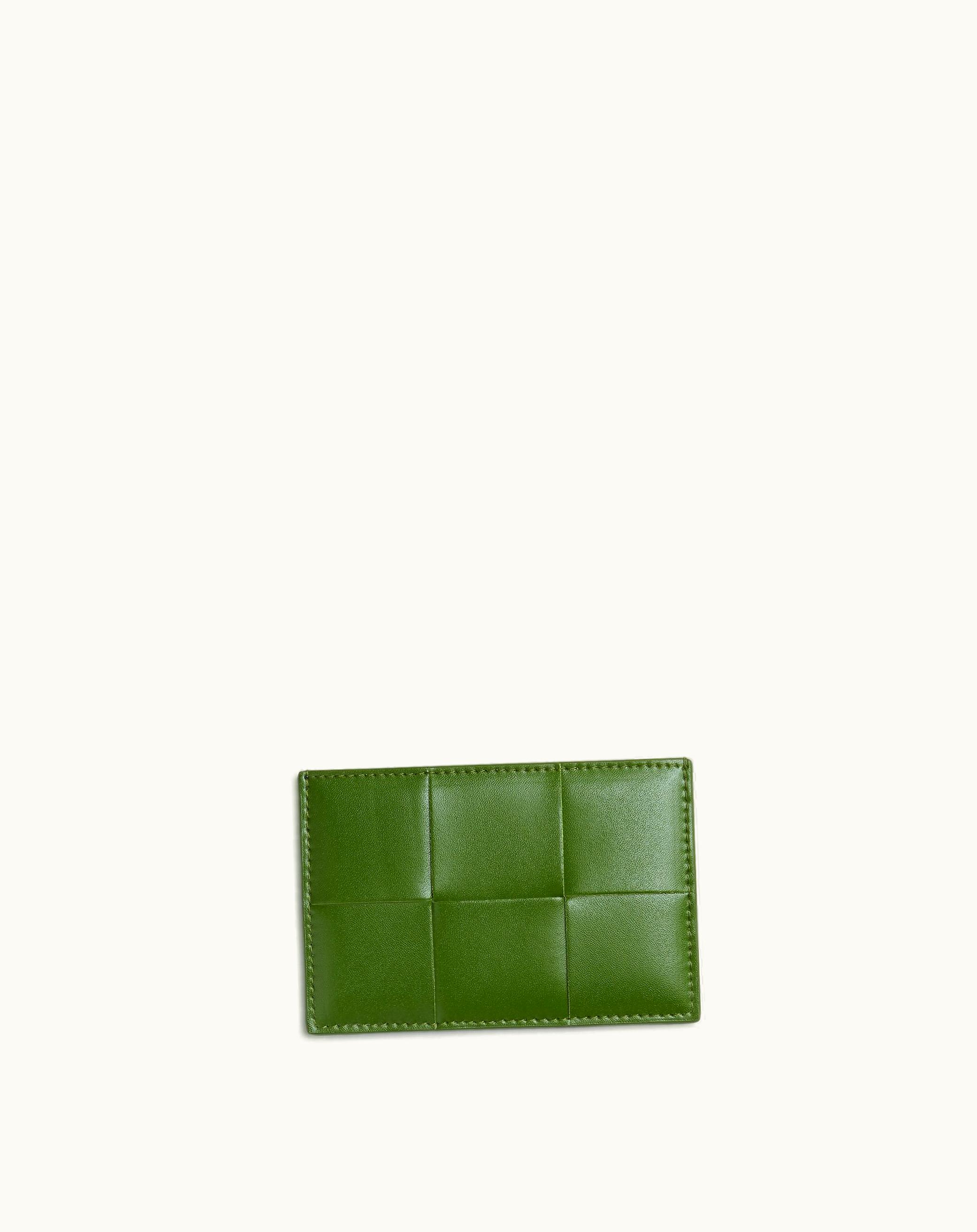 Bottega Veneta Bottega Veneta Men's Cassette Credit Card Case In Avocado