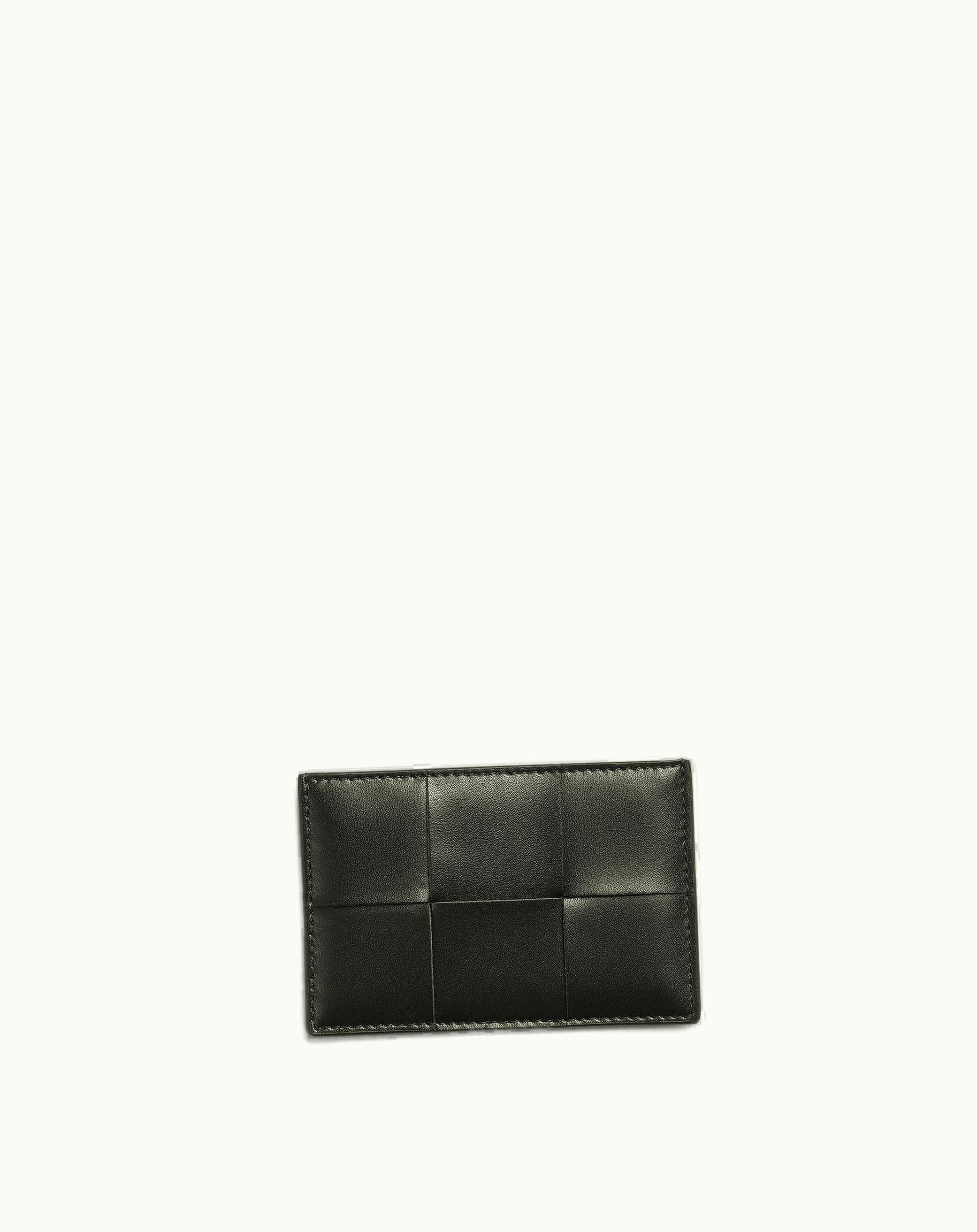 Bottega Veneta Bottega Veneta Men's Cassette Credit Card Case In Dark Moss