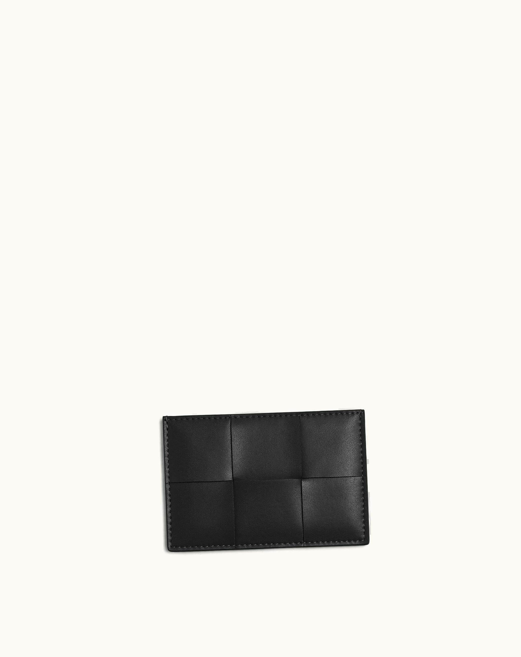 Bottega Veneta Bottega Veneta Men's Cassette Credit Card Case In Black Black