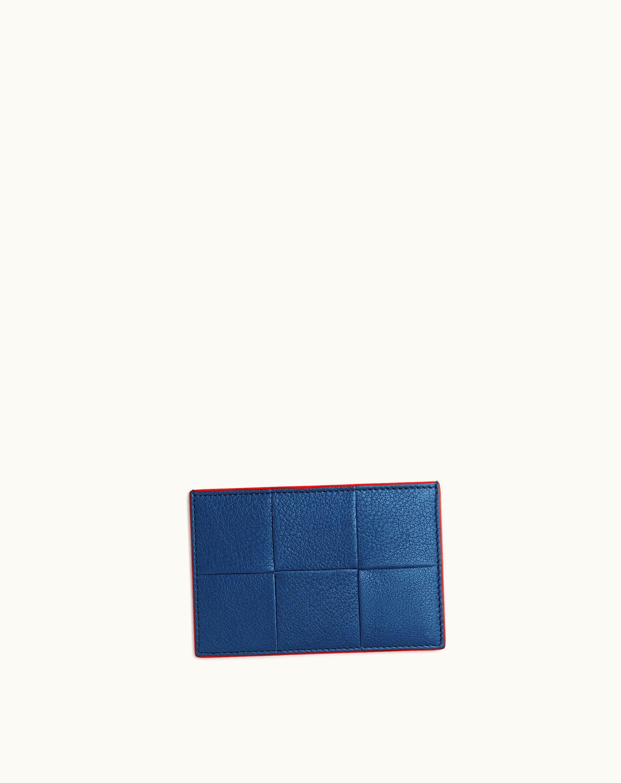 Bottega Veneta Bottega Veneta Men's Cassette Credit Card Case In Cruise / Redstone