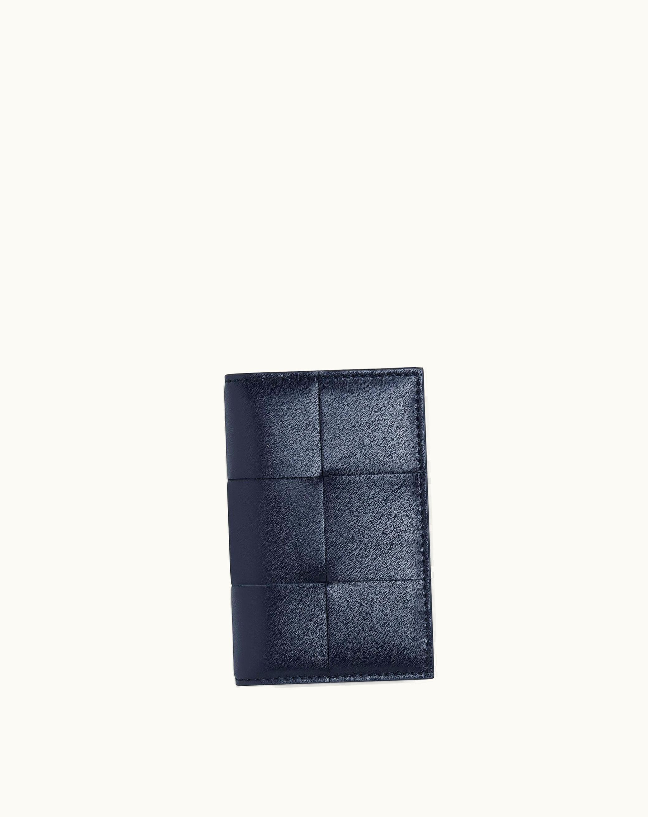 Bottega Veneta Bottega Veneta Men's Cassette Flap Card Case In Space / Mud