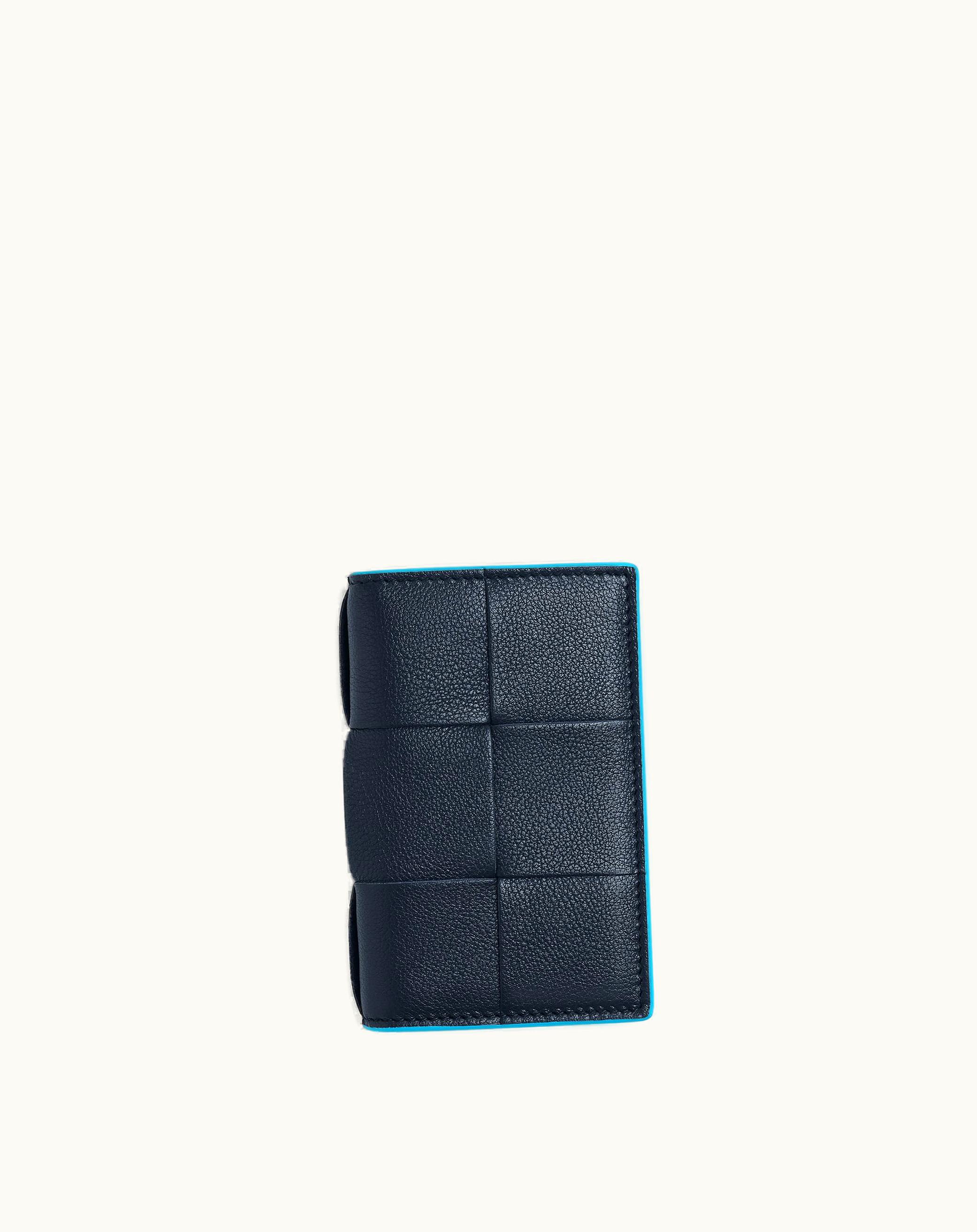 Bottega Veneta Bottega Veneta Men's Cassette Flap Card Case In Space / Pool